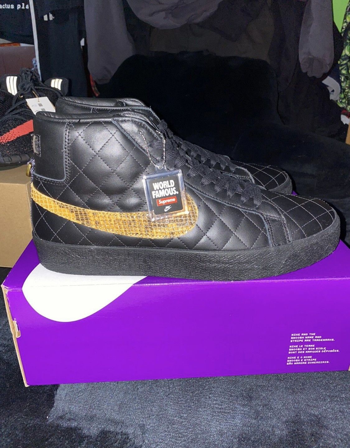 image of Nike Sb Quilted Blazer Shoes in Black, Men's (Size 11)