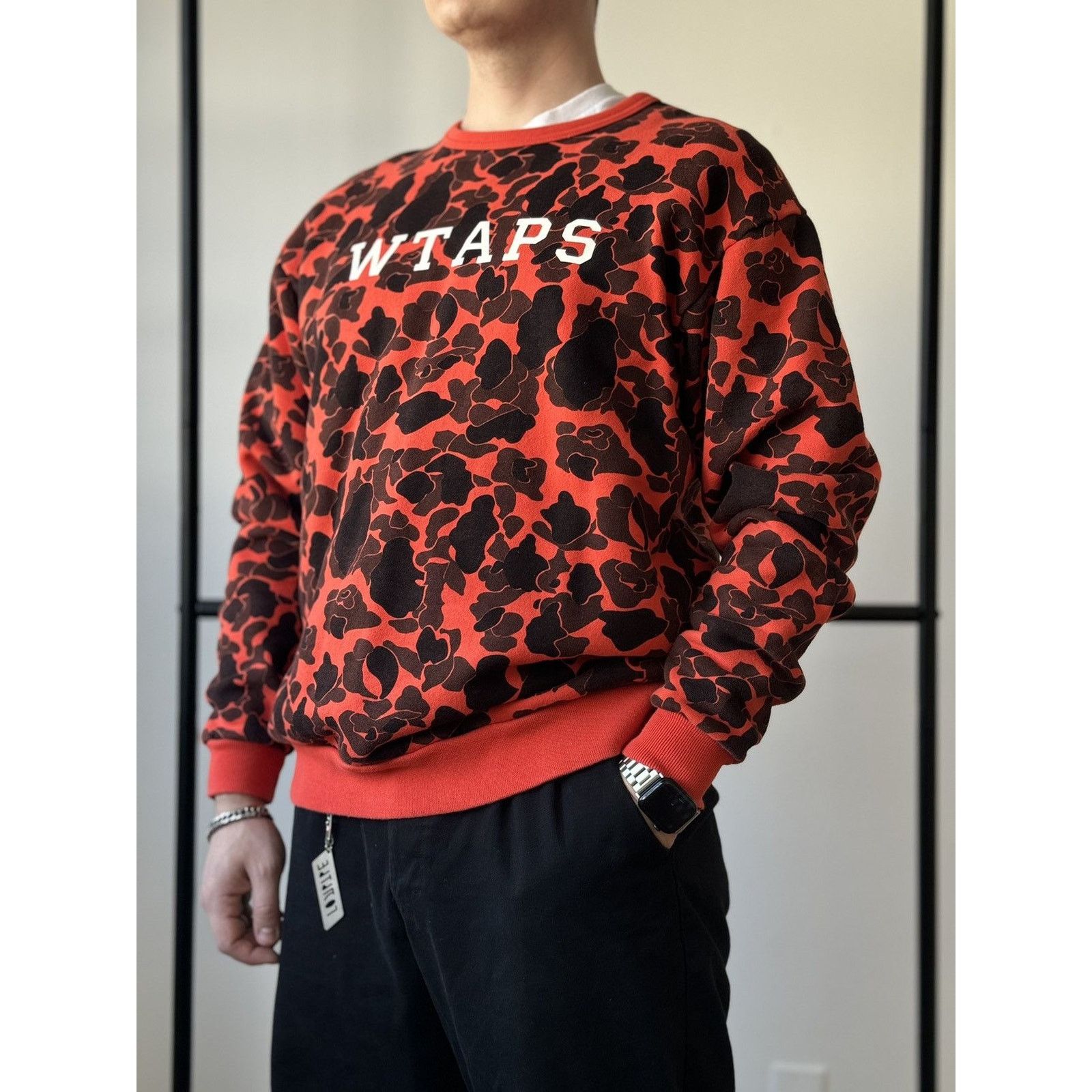Wtaps Wtaps College Sweatshirt Design Camo | Grailed 