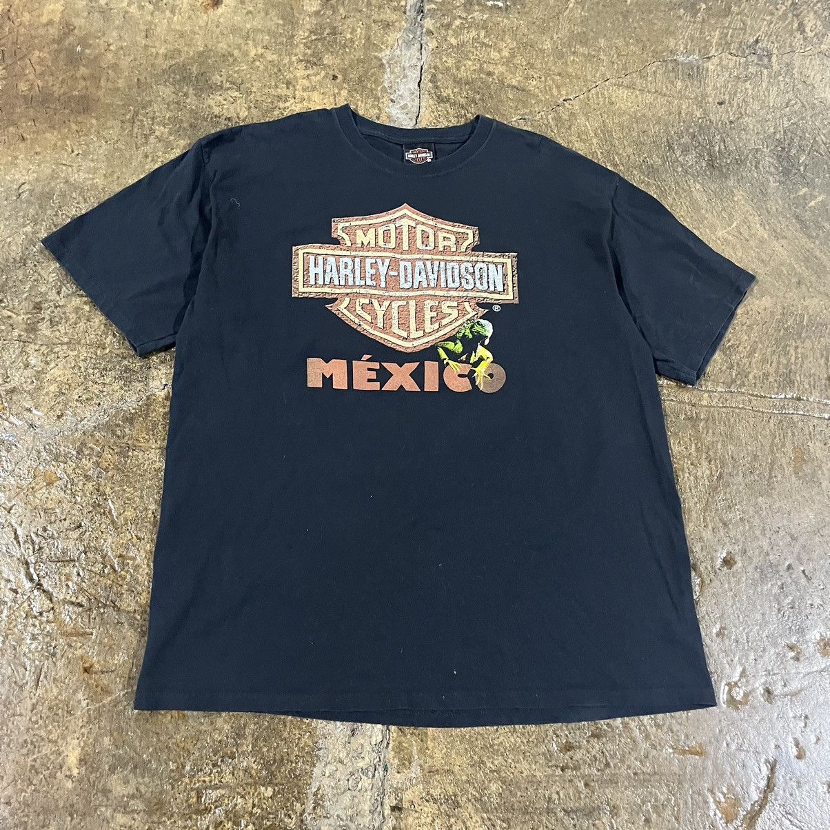 Harley Davidson × Vintage Crazy Vintage Harley Davidson Mexico Biker Tee Shirt Size XL Size US XL / EU 56 / 4 - 3 Thumbnail
