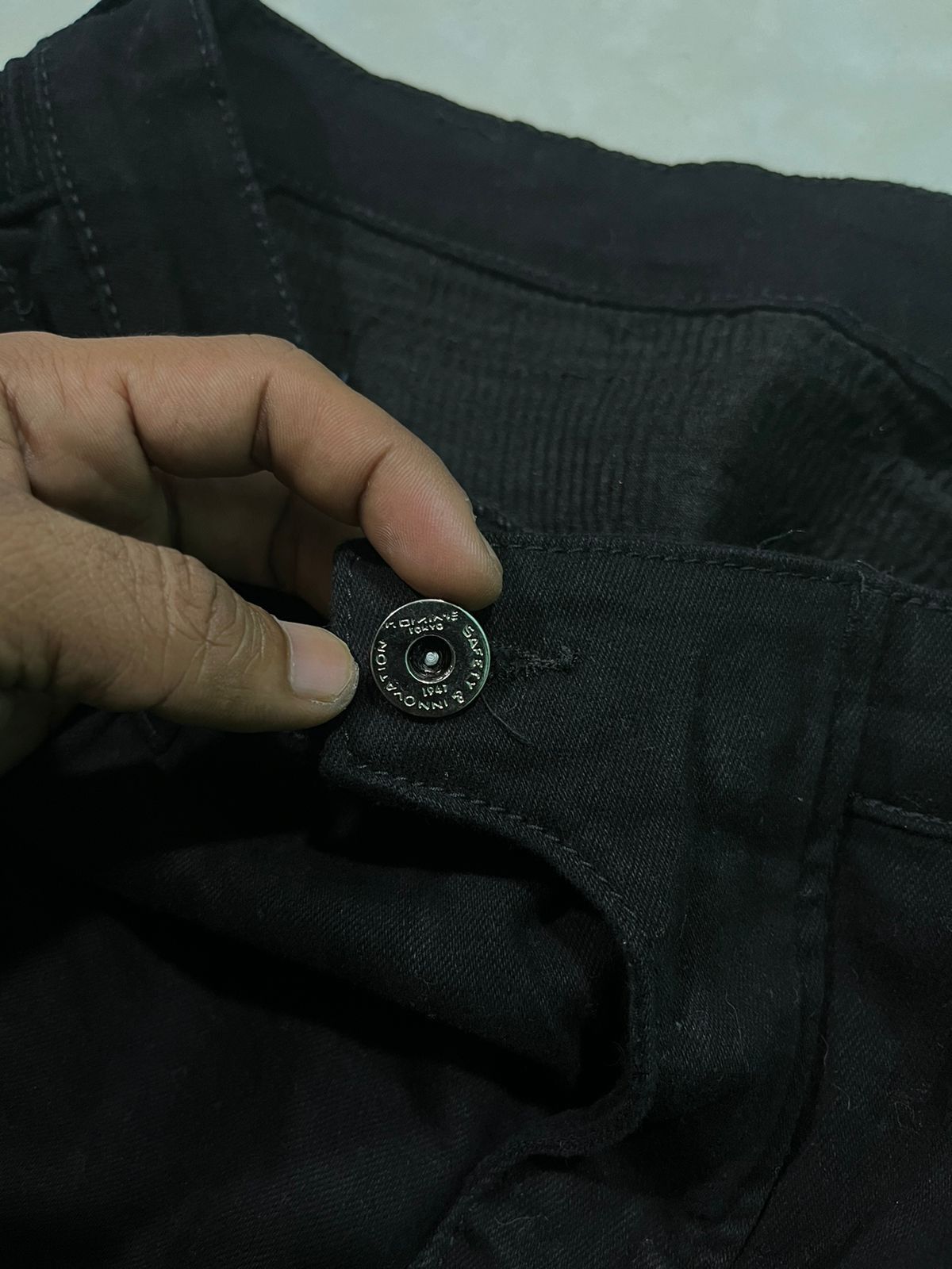 Japanese Brand Komine Bikers Cargo Denim Size US 39 - 6 Thumbnail