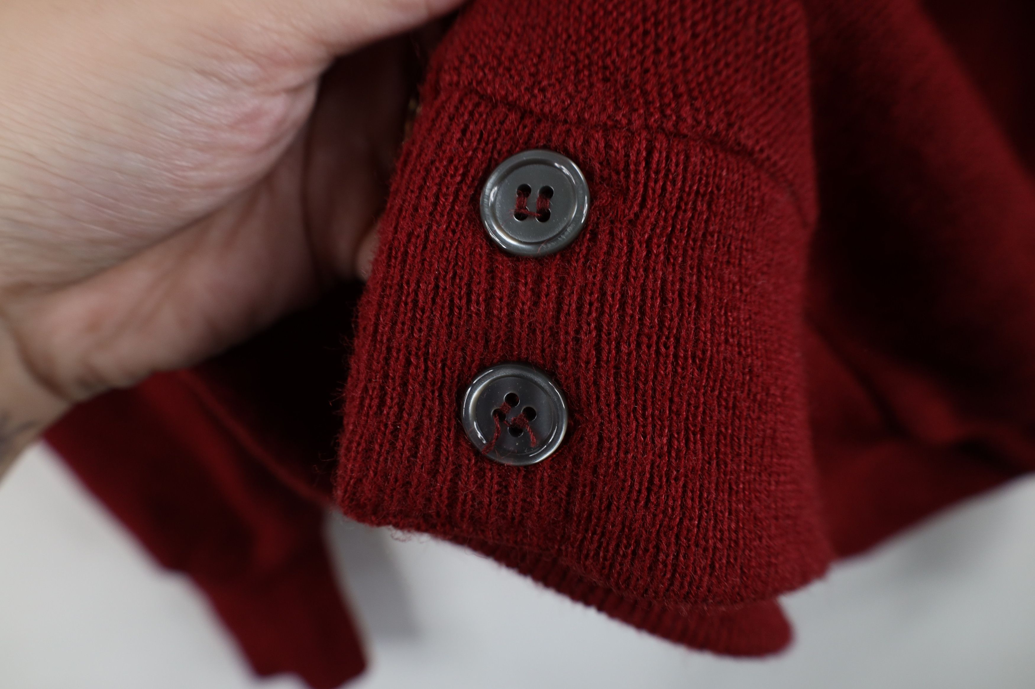 Vintage Vintage 70s Streetwear Knit Button Cardigan Sweater Red USA Size US XL / EU 56 / 4 - 6 Thumbnail