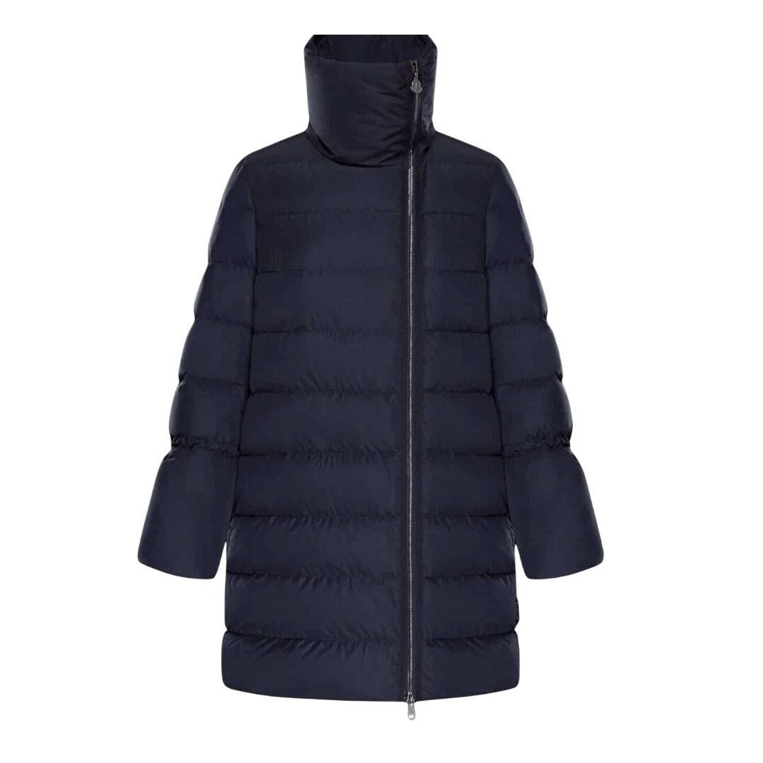 Moncler Lobelia Quilted Down Puffer Coat size 1 Black Bell Sleeves Size S / US 4 / IT 40 - 1 Thumbnail