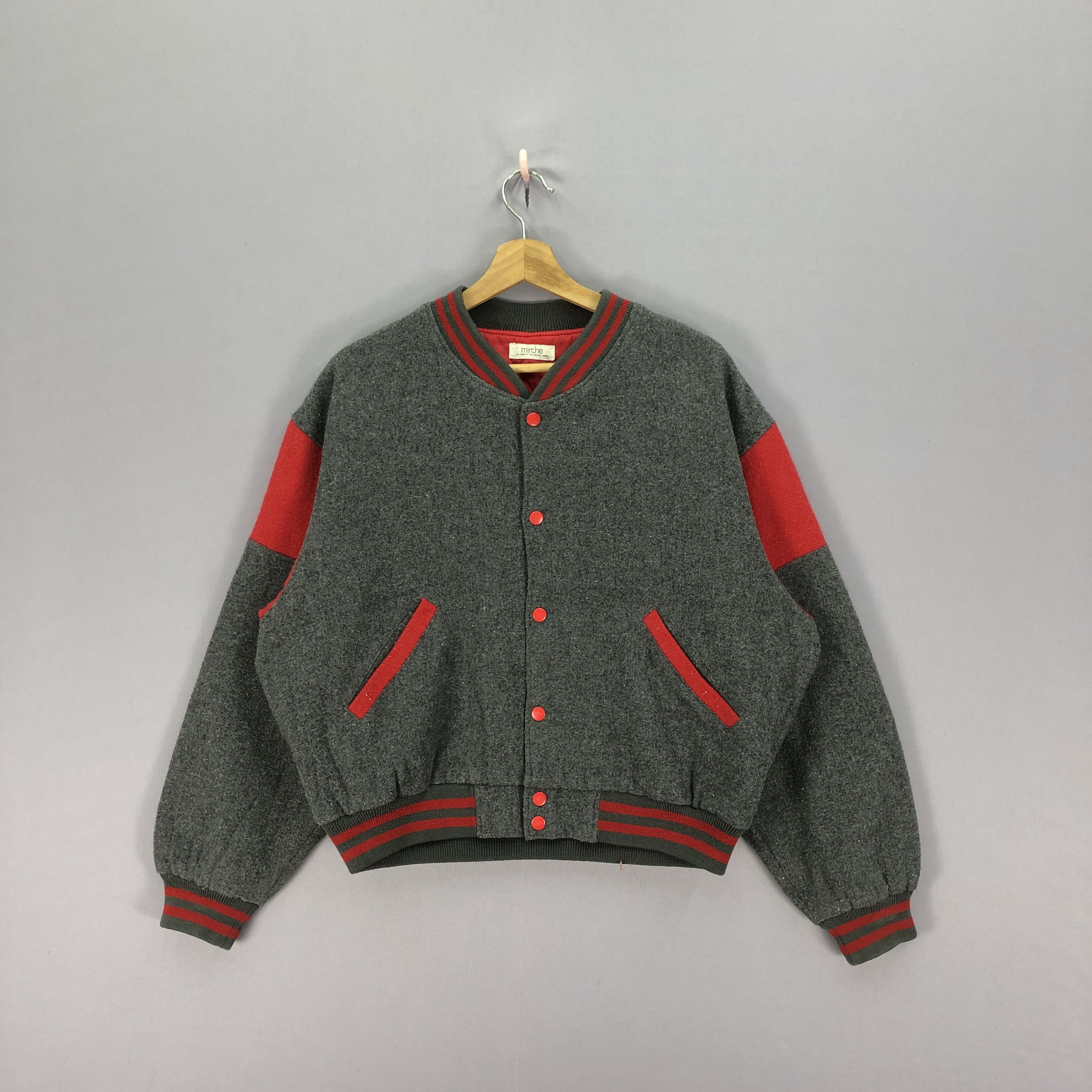 Japanese Brand × Vintage Vintage Club 54 Varsity Wool Jacket Letterman Bomber Jacket Size US M / EU 48-50 / 2 - 2 Thumbnail