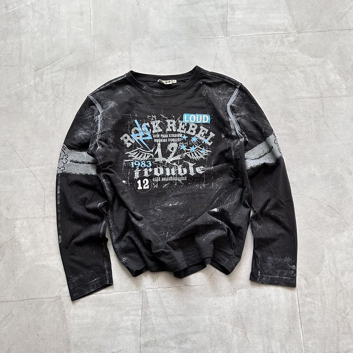 Japan Punk Painted Long Sleeve T Shirt Maison Margiela Vibe