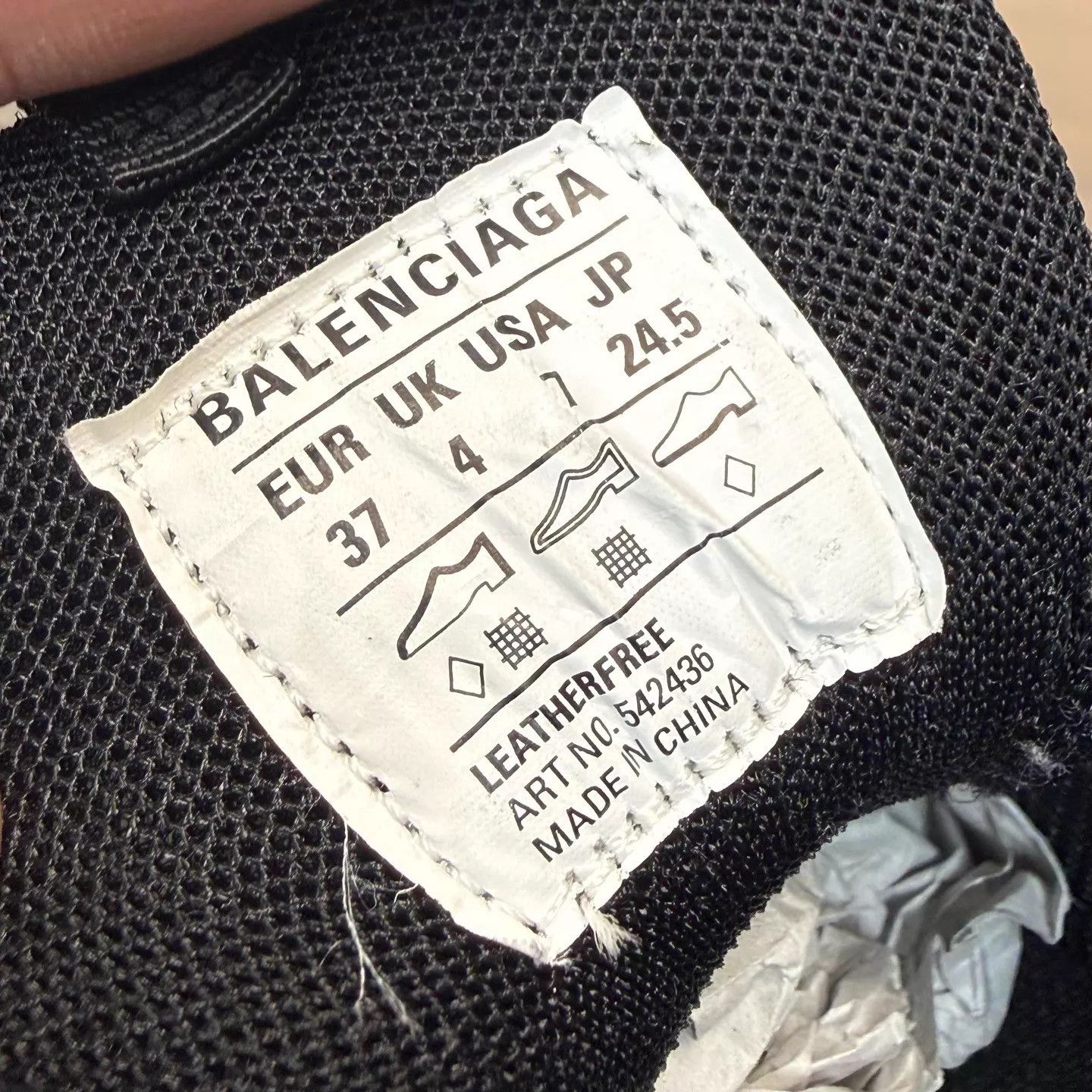 Balenciaga Balenciaga Track Distressed Black EU 37 99 DM1857 Size US 6.5 / IT 36.5 - 8 Thumbnail
