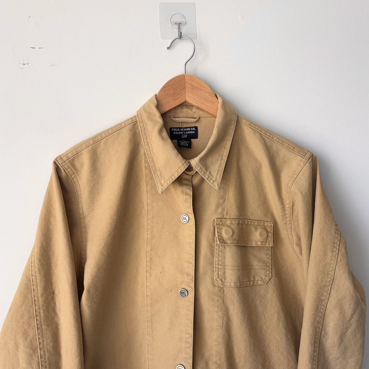 Polo Ralph Lauren Vintage Polo Jeans Co RL67 Canvas Chore Coat Workwear Size US L / EU 52-54 / 3 - 5 Thumbnail