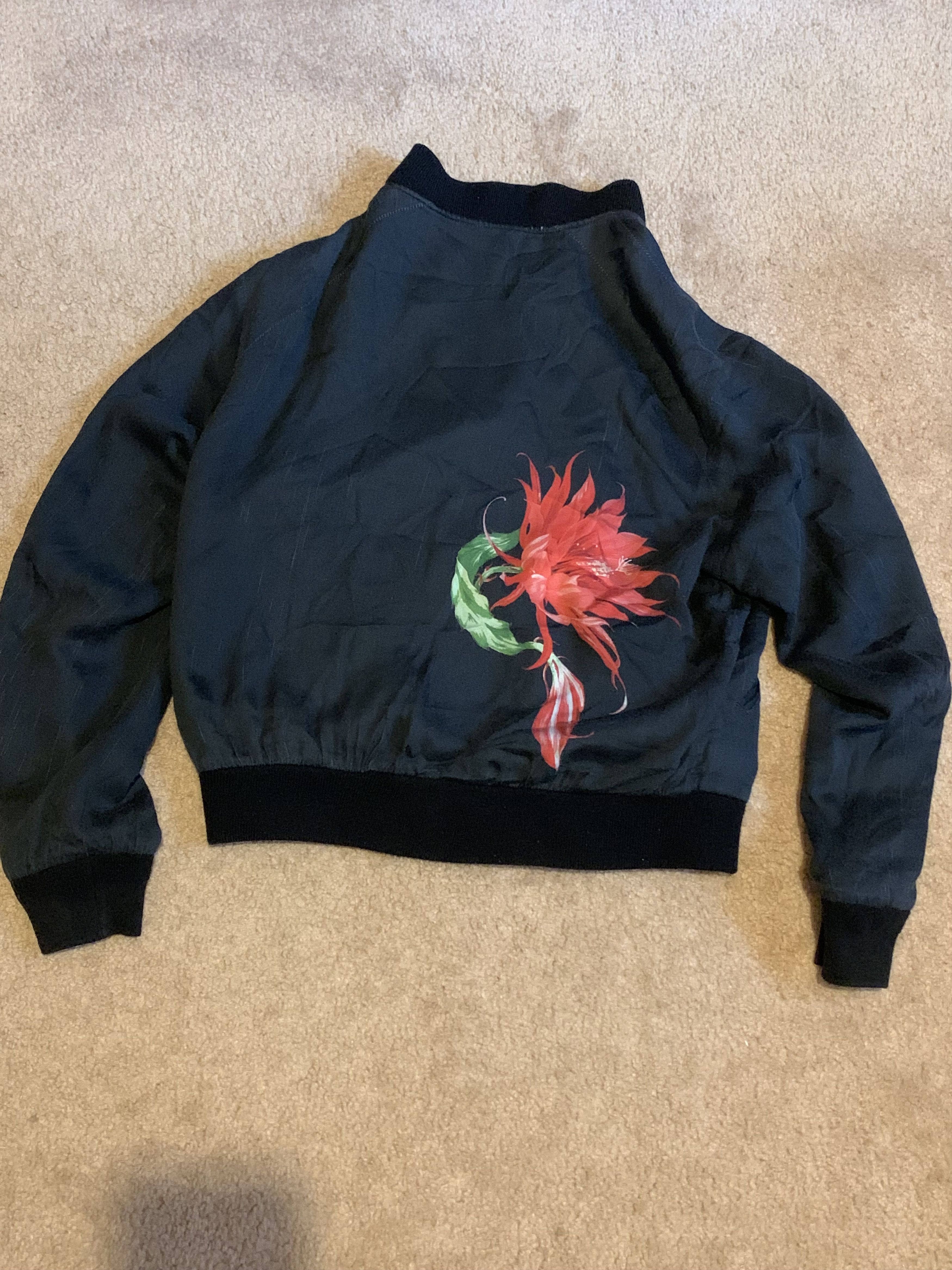Y's Yohji Flower Bomber Jacket