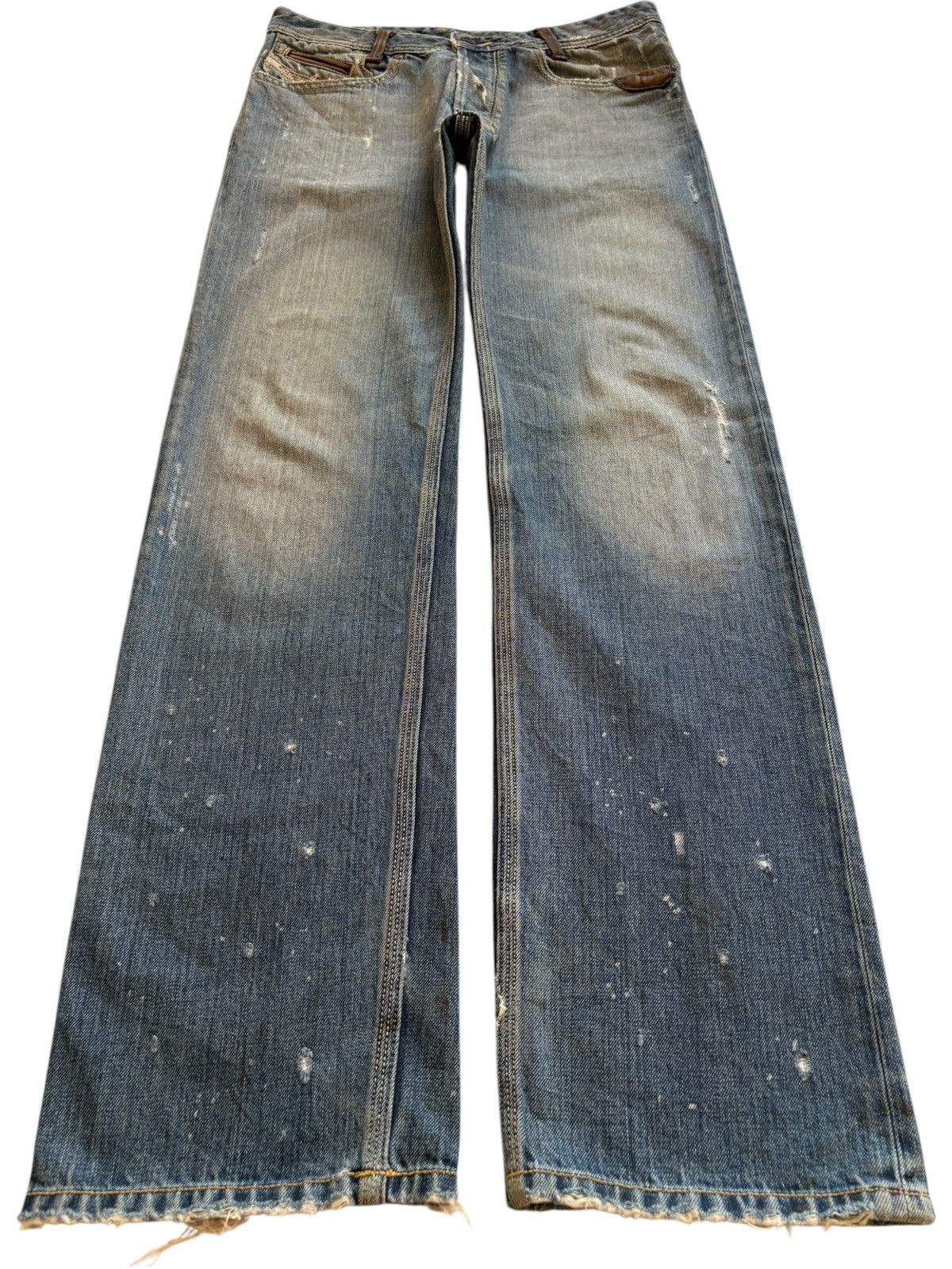 Diesel Vintage Diesel Onijo Bleached Mud Wash Distressed Jeans Size US 31 - 1 Thumbnail