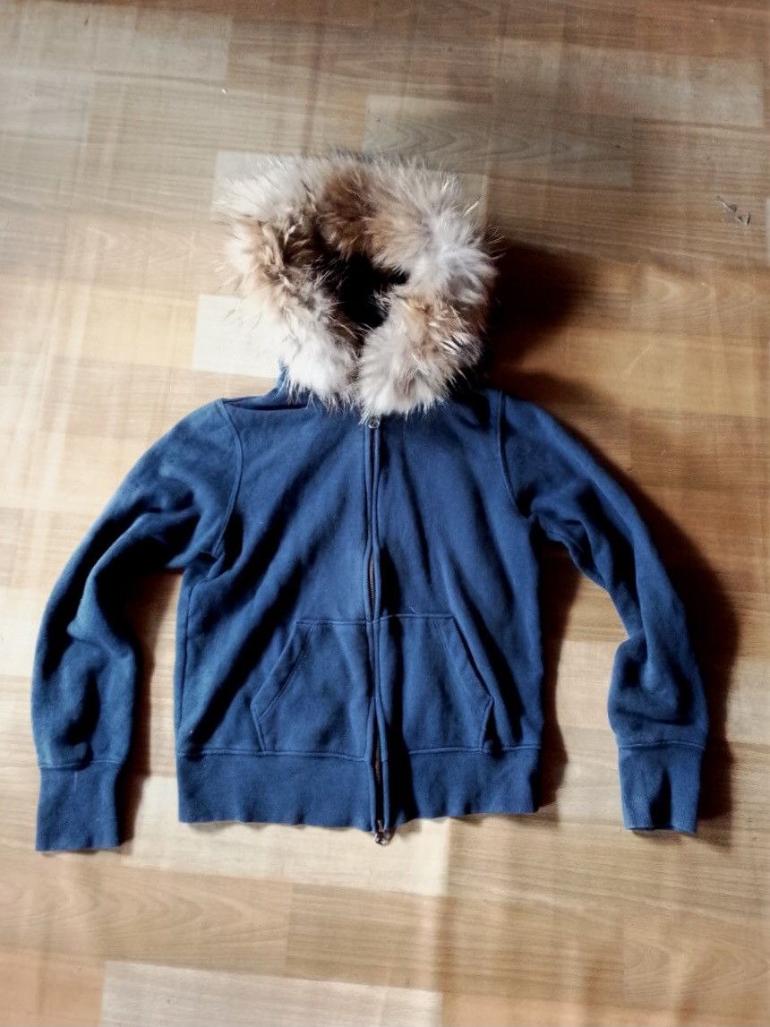 If Six Was Nine × Japanese Brand × Le Grande Bleu (L.G.B.) Fur Hoodie uniqlo ifsixwasnine lgb style Size US S / EU 44-46 / 1 - 1 Thumbnail
