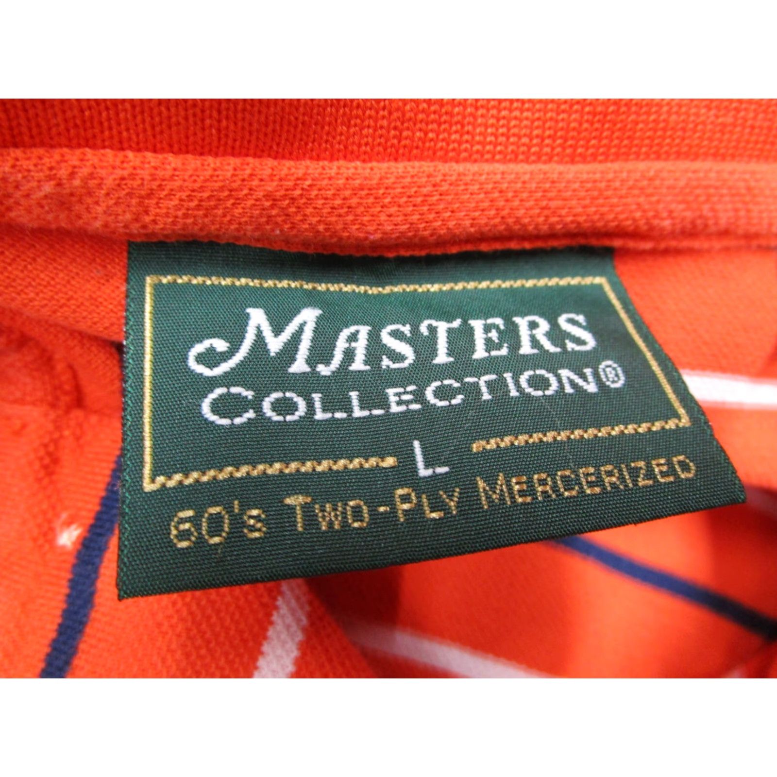 Vintage VINTAGE Masters Golf Polo Shirt Men Large Orange 90s Short Sleeve Retro Embroidered Logo Size US L / EU 52-54 / 3 - 3 Thumbnail
