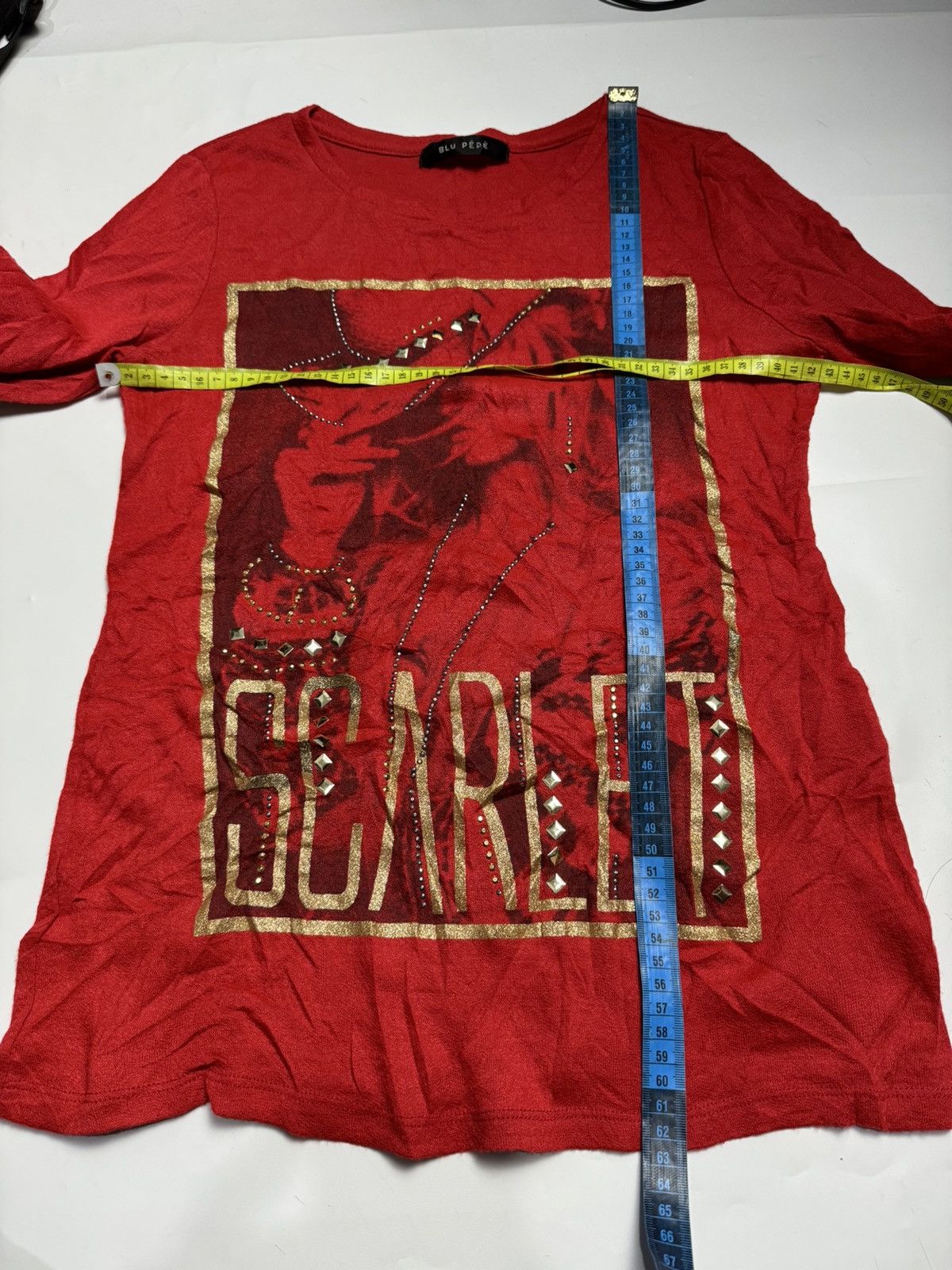 Hysteric Glamour × If Six Was Nine × Japanese Brand Gothic 2000's Blu Pepe Poem Long Sleeve Size US S / EU 44-46 / 1 - 3 Thumbnail