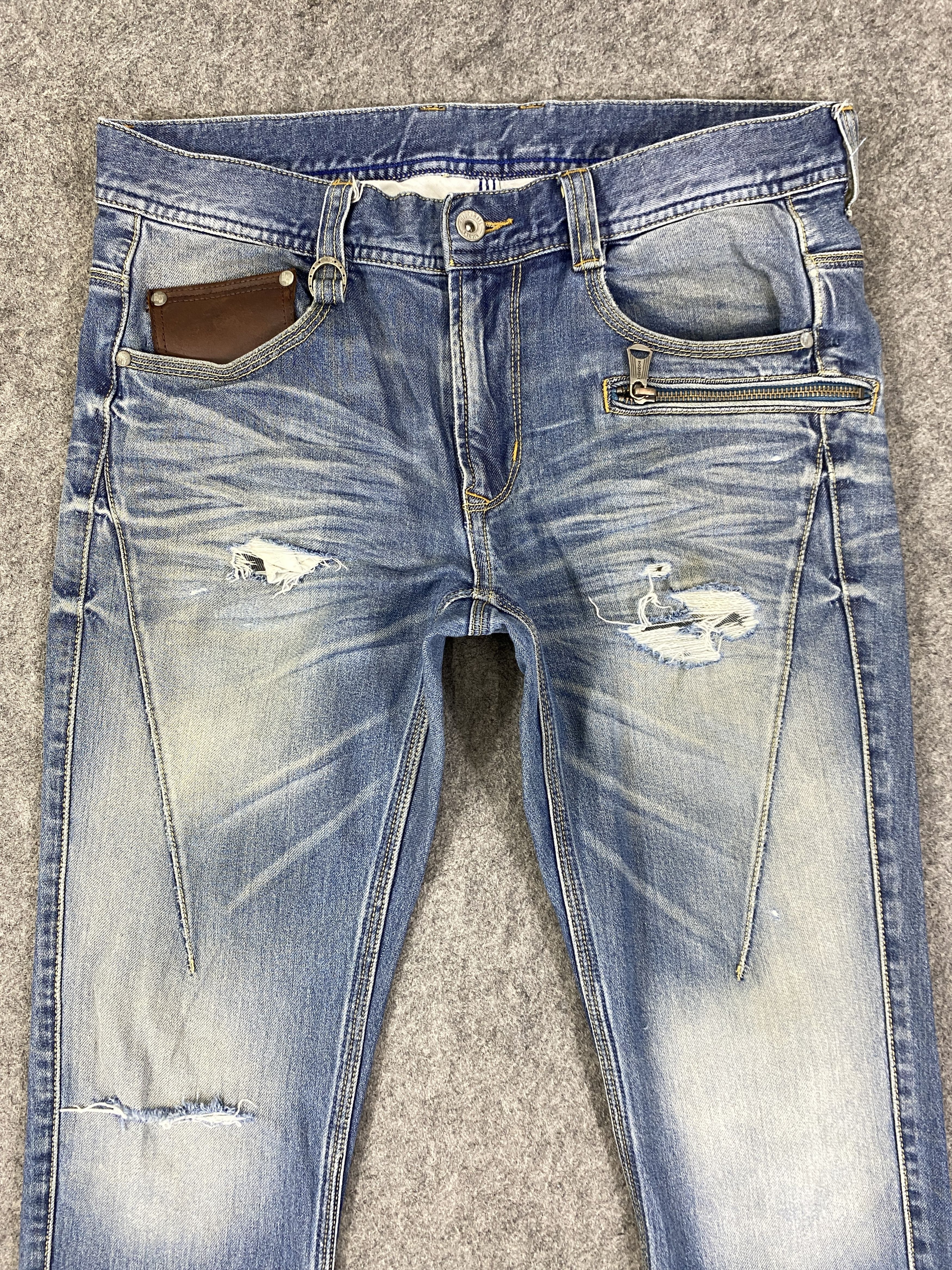 Japanese Brand Faded Blue Vintage Nicole Jeans 32x29 Denim- JN3264 Size US 32 / EU 48 - 3 Thumbnail