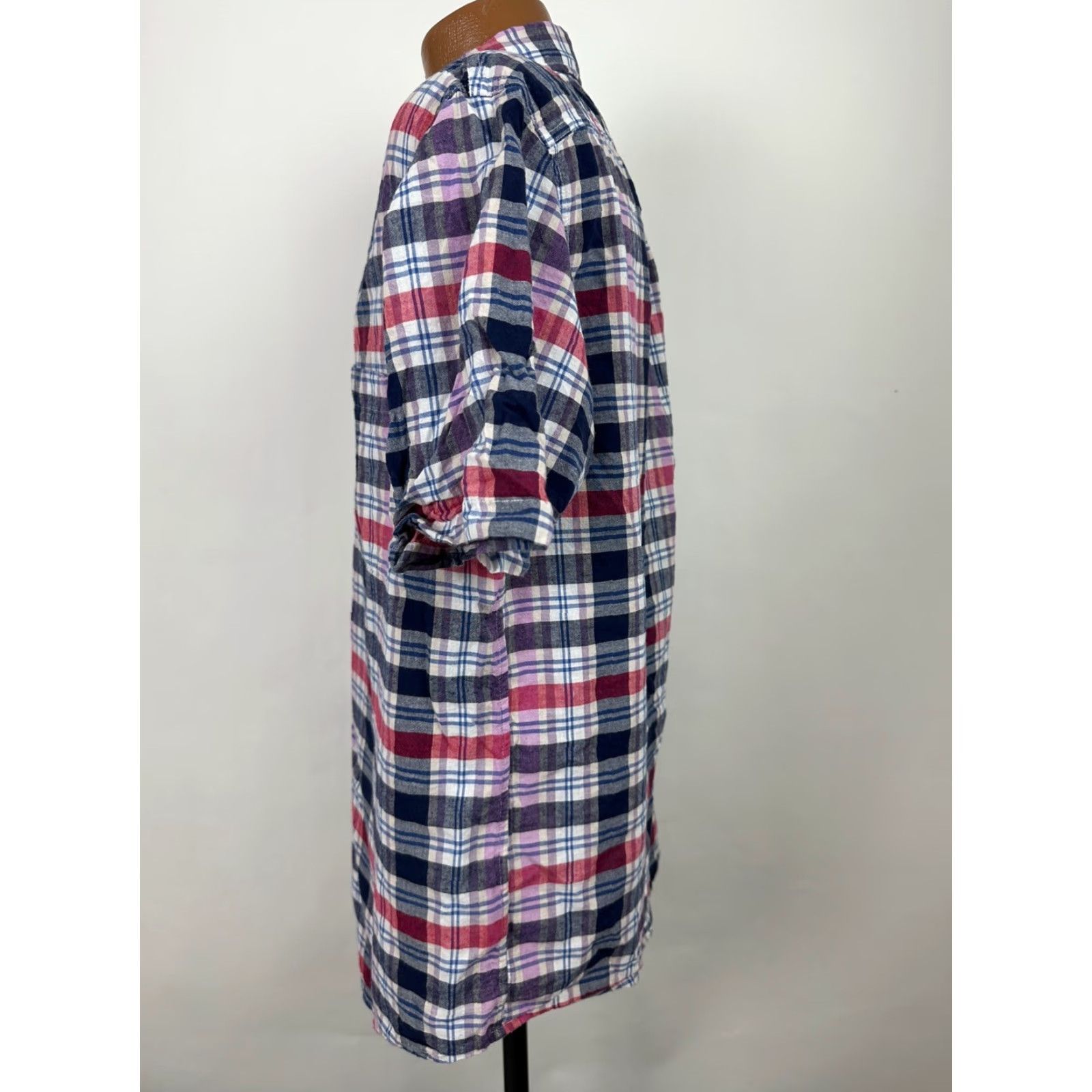 Lands' End Lands End Shirt Men Large Casual Outdoors Plaid Lightweight Cotton Button Down Size US L / EU 52-54 / 3 - 7 Thumbnail