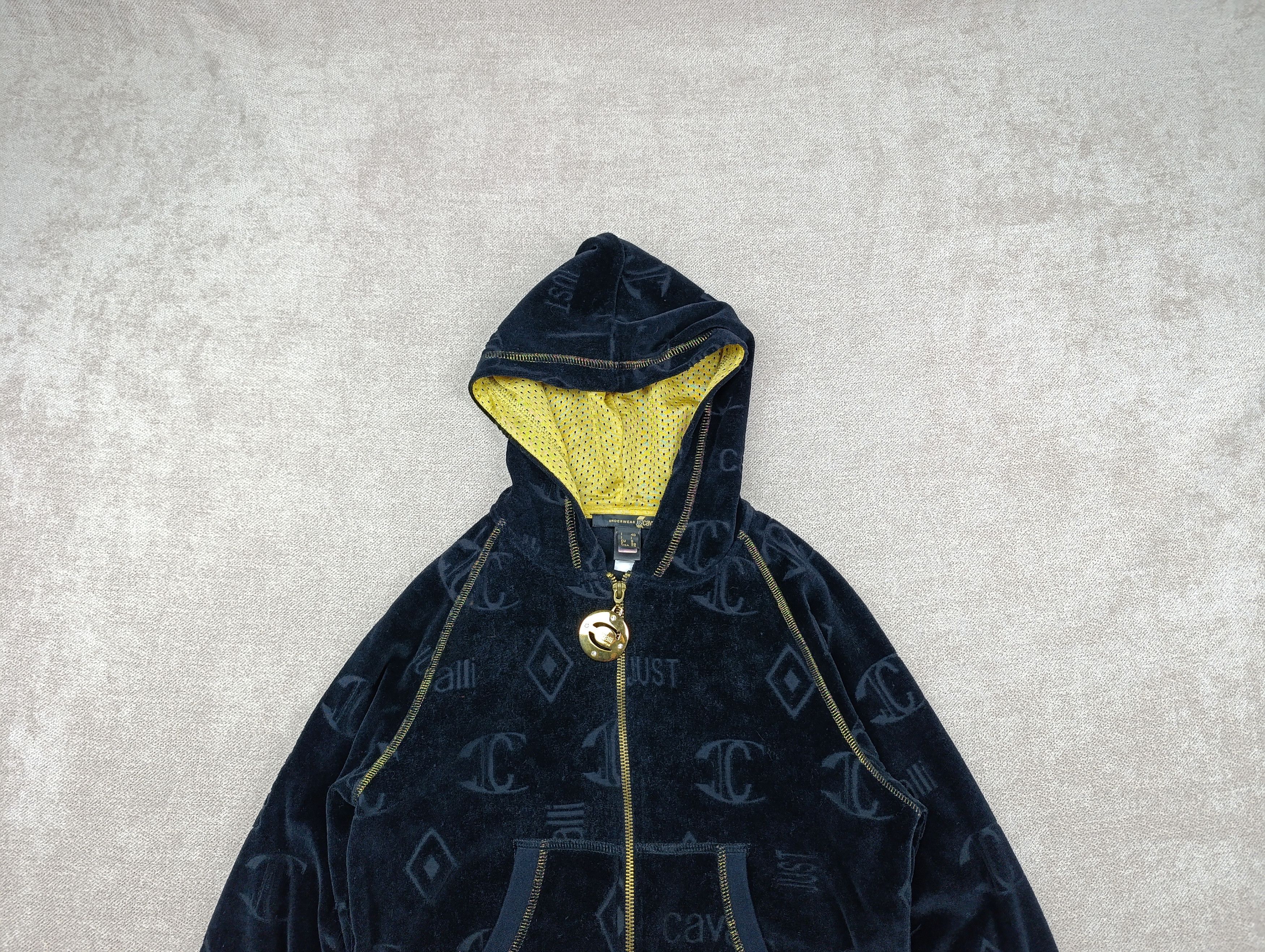 Just Cavalli JUST ROBERTO CAVALLI UNDERWEAR VELOUR MONOGRAM HOODIE Size S / US 4 / IT 40 - 4 Thumbnail