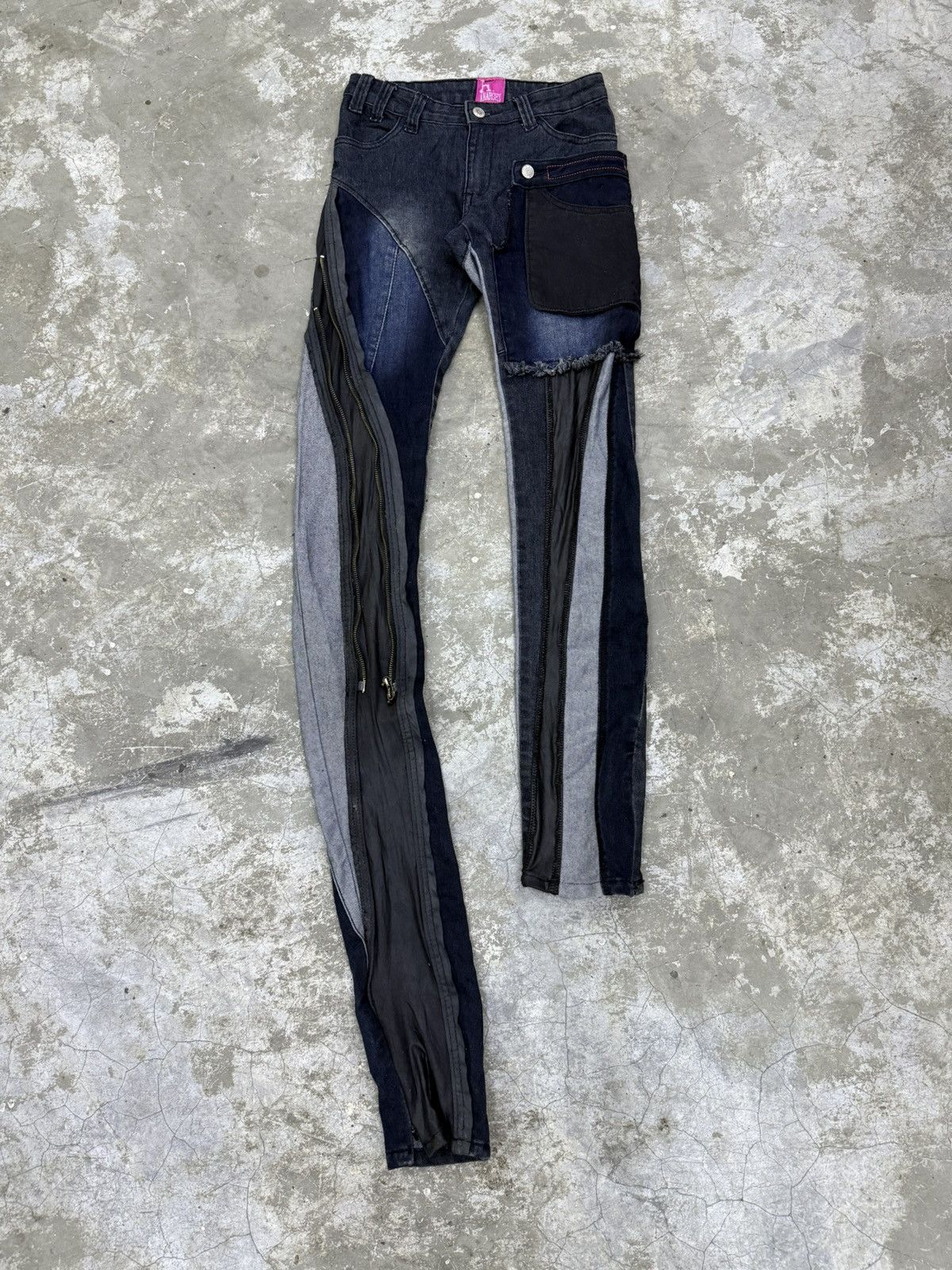 If Six Was Nine H.anarchy H.naoto Punk style denim pants Size US 27 - 1 Thumbnail