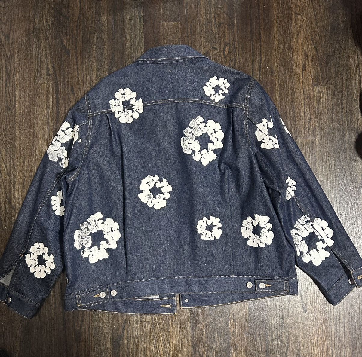 DENIM TEARS Denim Tears Type II All Over Wreath Jacket 'Raw' Size US XL / EU 56 / 4 - 2 Thumbnail
