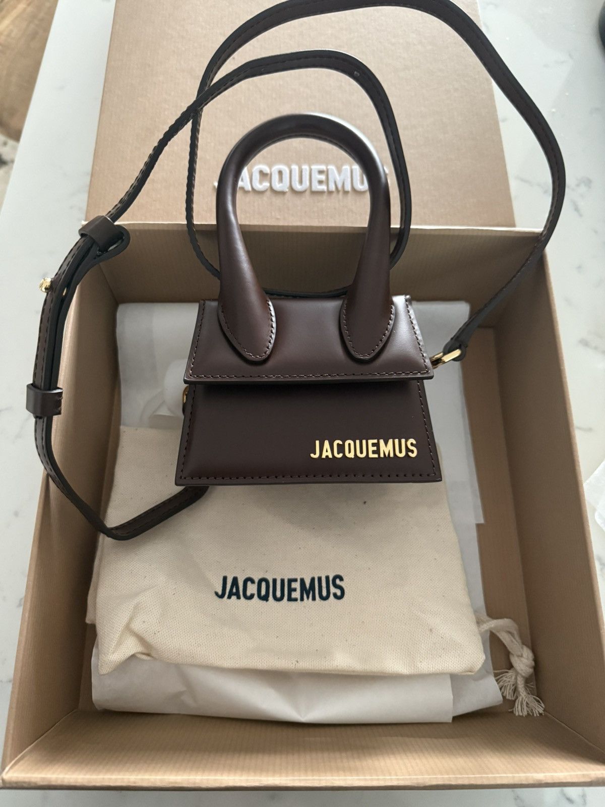 Jacquemus Le Chiquito Dark Brown Size ONE SIZE - 1 Thumbnail