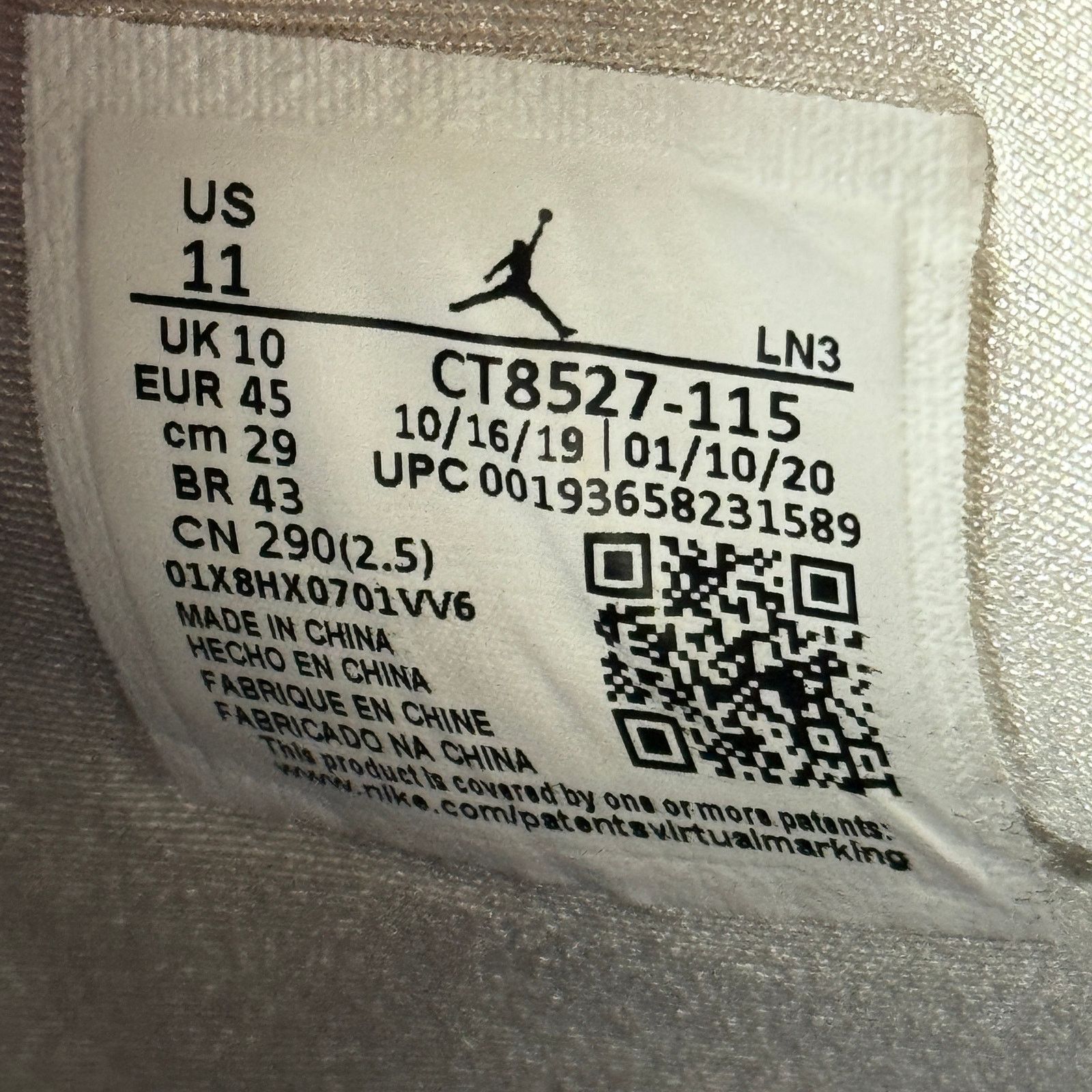 Jordan Brand × Nike Size 11 Nike Air Jordan 4 Retro Purple Metallic Men's Shoes Size US 11 / EU 44 - 10 Thumbnail