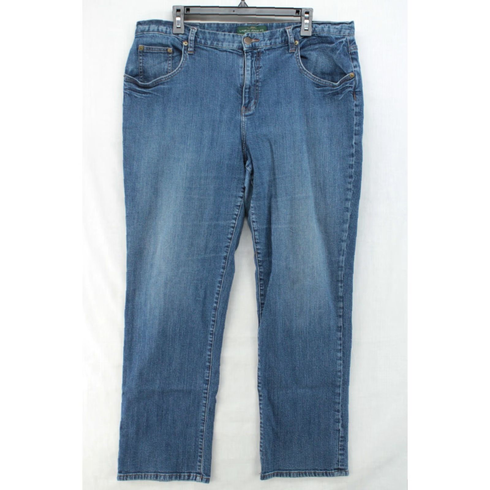 Ralph Lauren VINTAGE Ralph Lauren Jeans Women 16W Denim Boot Cut Blues 90s Boho Preppy City Mom Jeans Women (XXL not present) Size 38" / US 16 / IT 52 - 2 Thumbnail