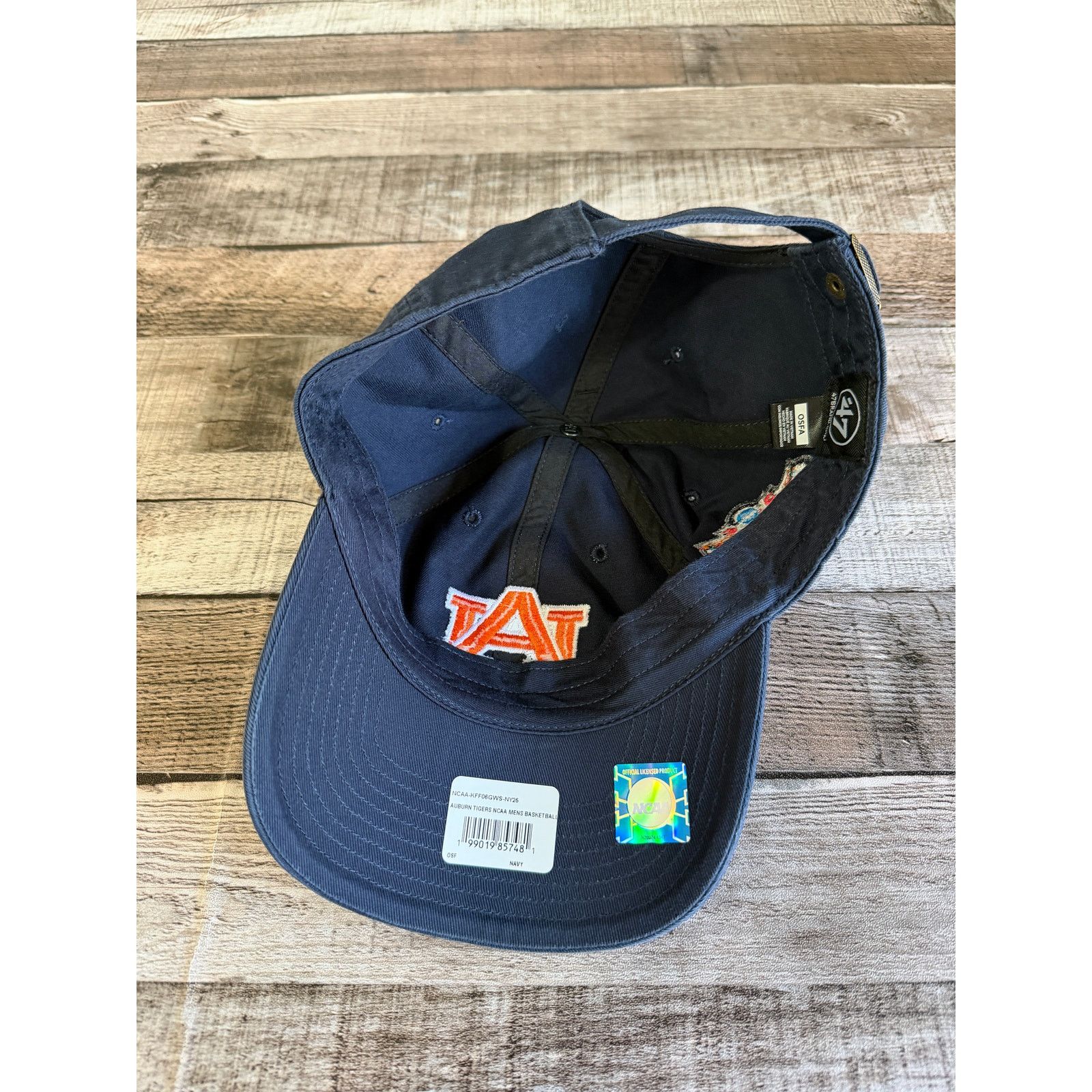 47 Brand NWT Auburn Tigers Strapback Adjustable Hat Size ONE SIZE - 7 Thumbnail