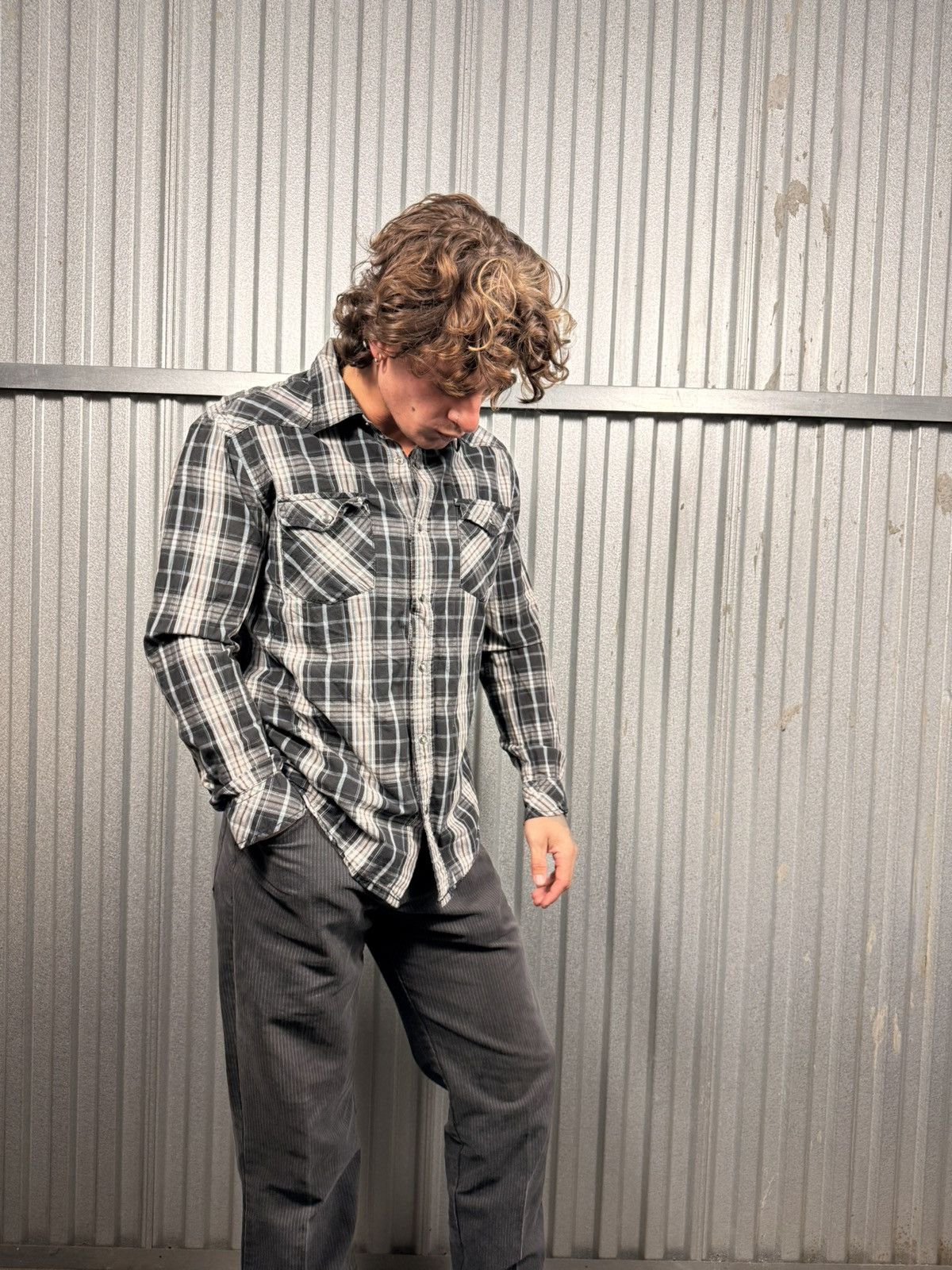 Levi's Vintage Levis Signature Pearl Snap Plaid Western Button Up Size US M / EU 48-50 / 2 - 4 Thumbnail