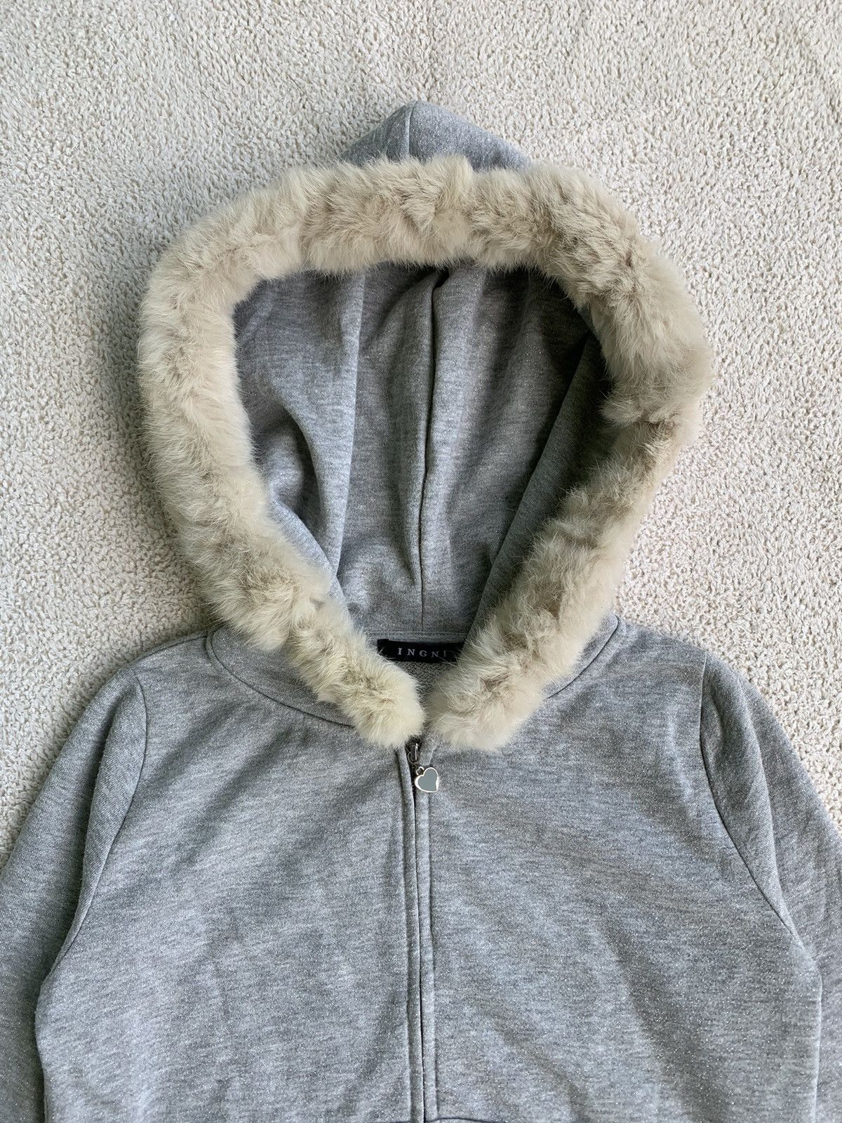 If Six Was Nine × Japanese Brand × Le Grande Bleu (L.G.B.) INGNI Fur Hoodie zip lgb ifsix style Size US S / EU 44-46 / 1 - 3 Thumbnail