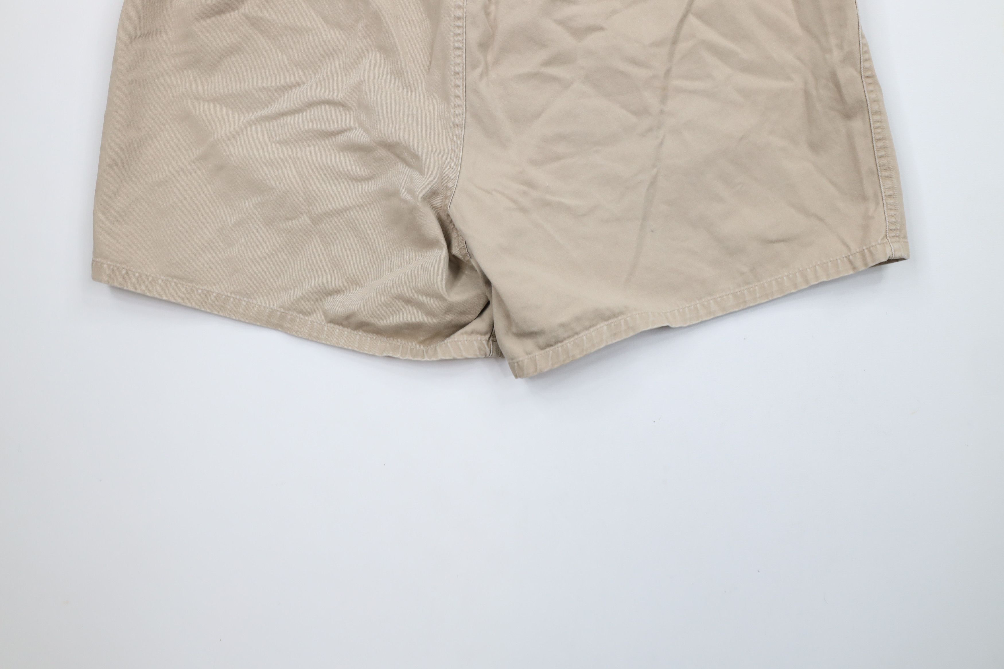 Ralph Lauren × Vintage Vintage 90s Ralph Lauren Spell Out Above Knee Shorts Beige Size US 38 / EU 54 - 15 Thumbnail