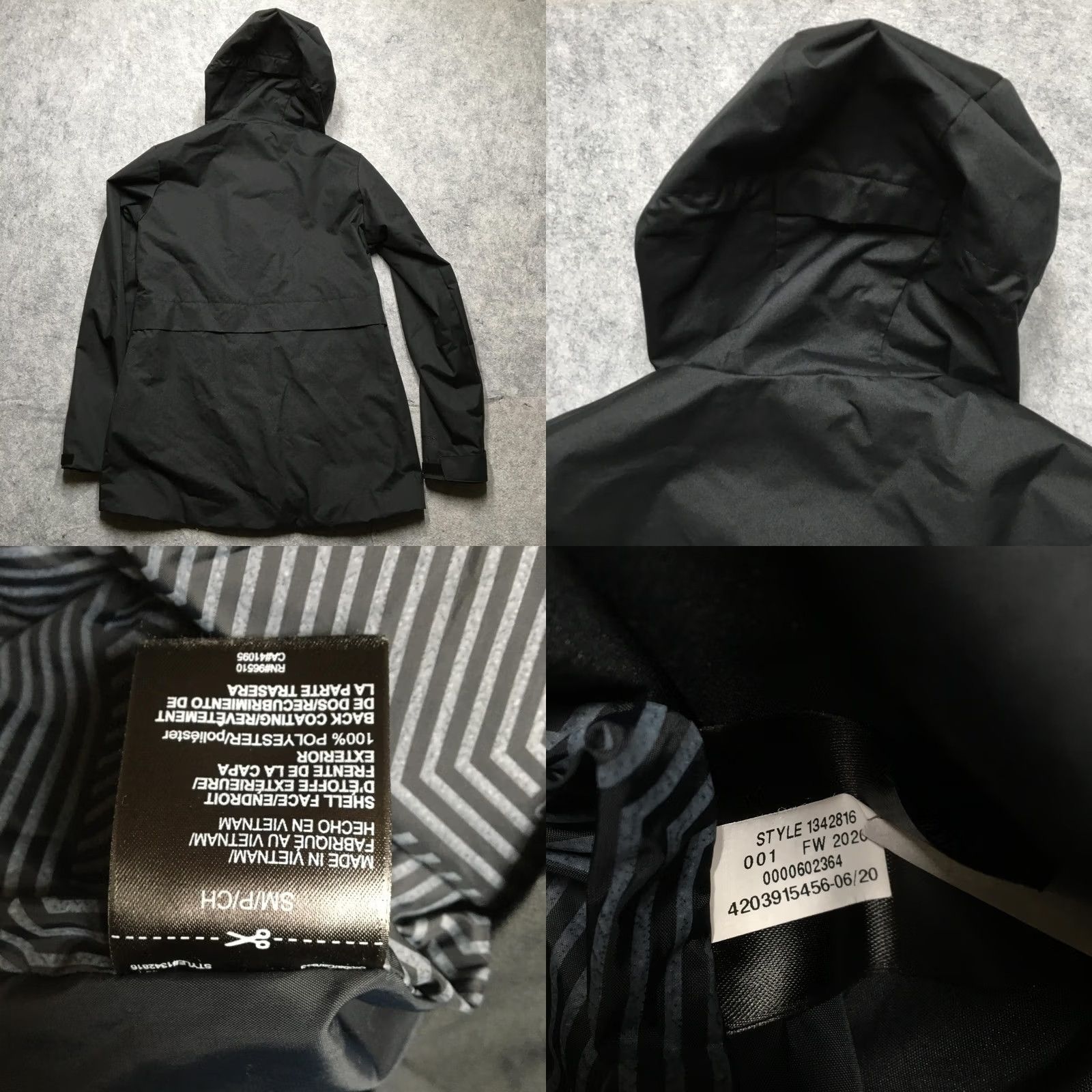 Under Armour Under Armour Womens ColdGear Infrared Hooded Rain Jacket S Black Storm 1342816 Size S / US 4 / IT 40 - 8 Thumbnail