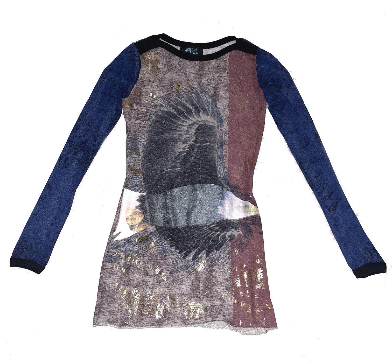 Jean Paul Gaultier S/S 1996 Eagle Print Mesh Tunic