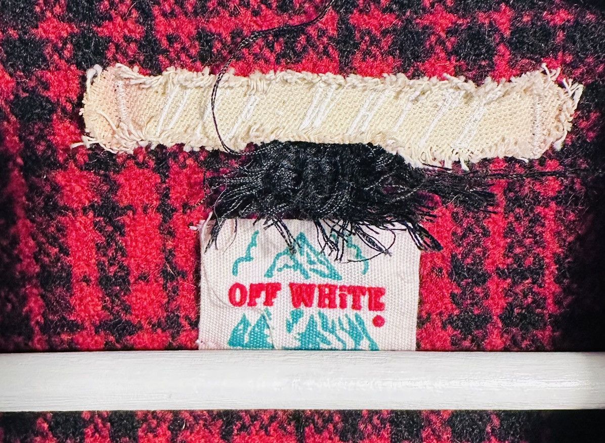 Off-White Off White Tartan Flannel Red Shirt Size US M / EU 48-50 / 2 - 3 Thumbnail