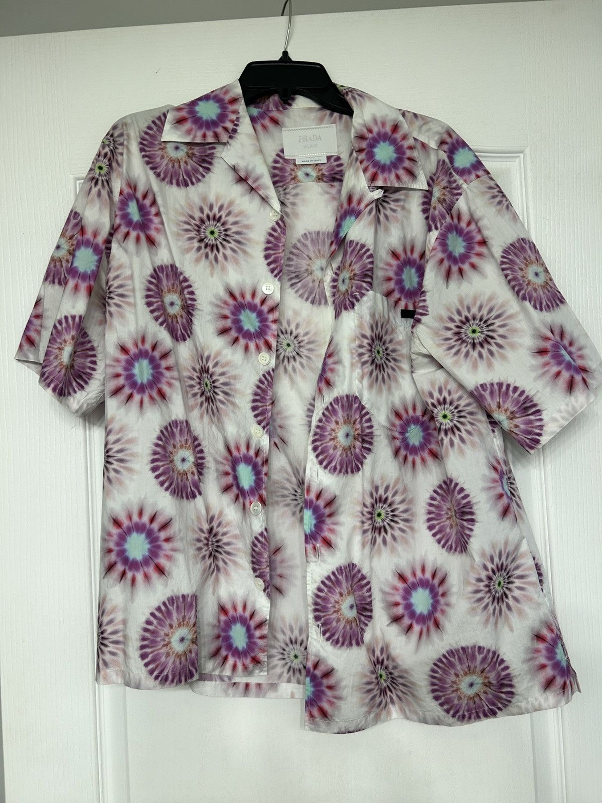 Prada Tie Dye Button Up Size US L / EU 52-54 / 3 - 1 Thumbnail