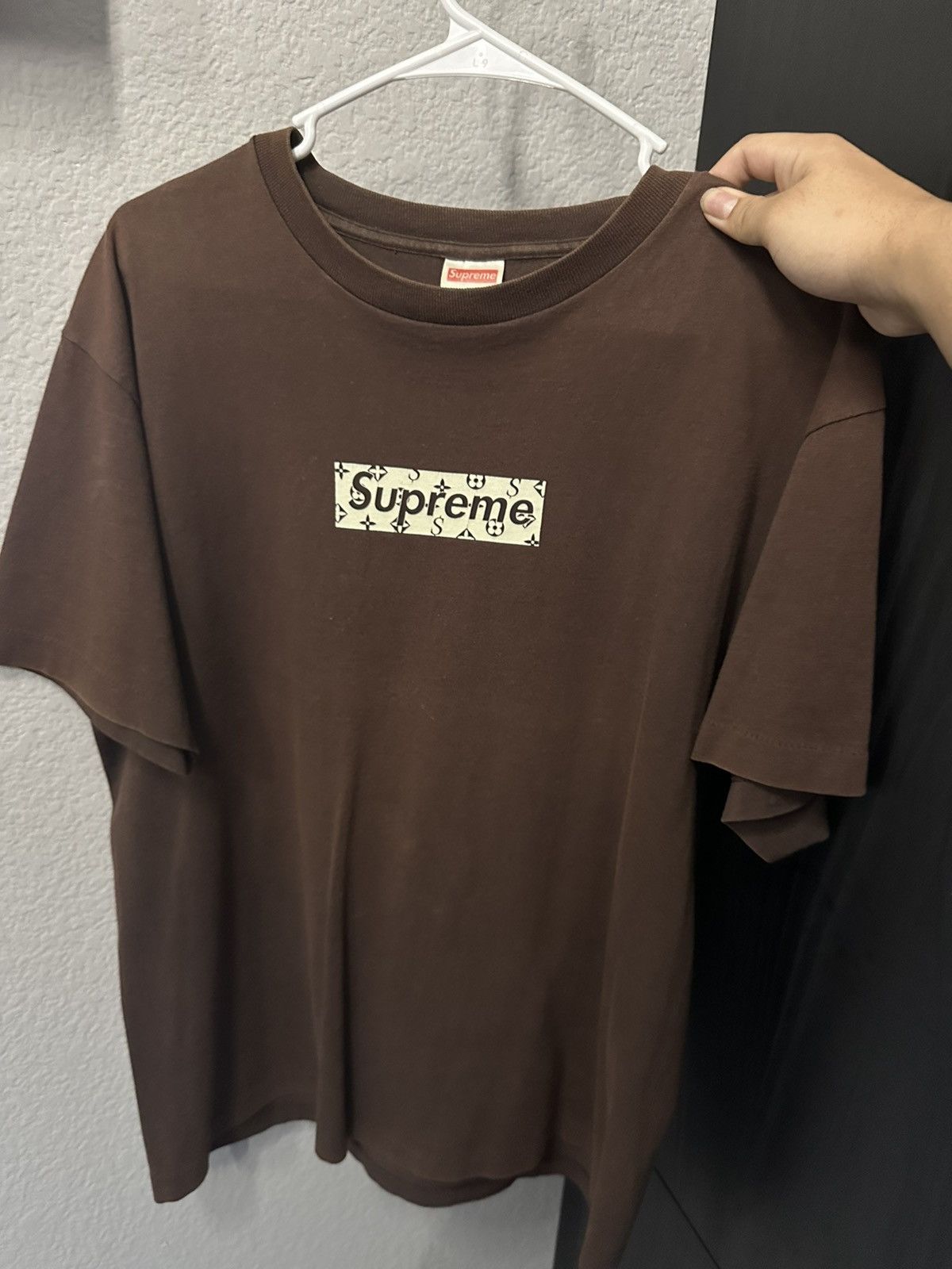 Louis Vuitton Supreme Supreme LV Monogram Box Logo Cease And Desist Tee Grailed