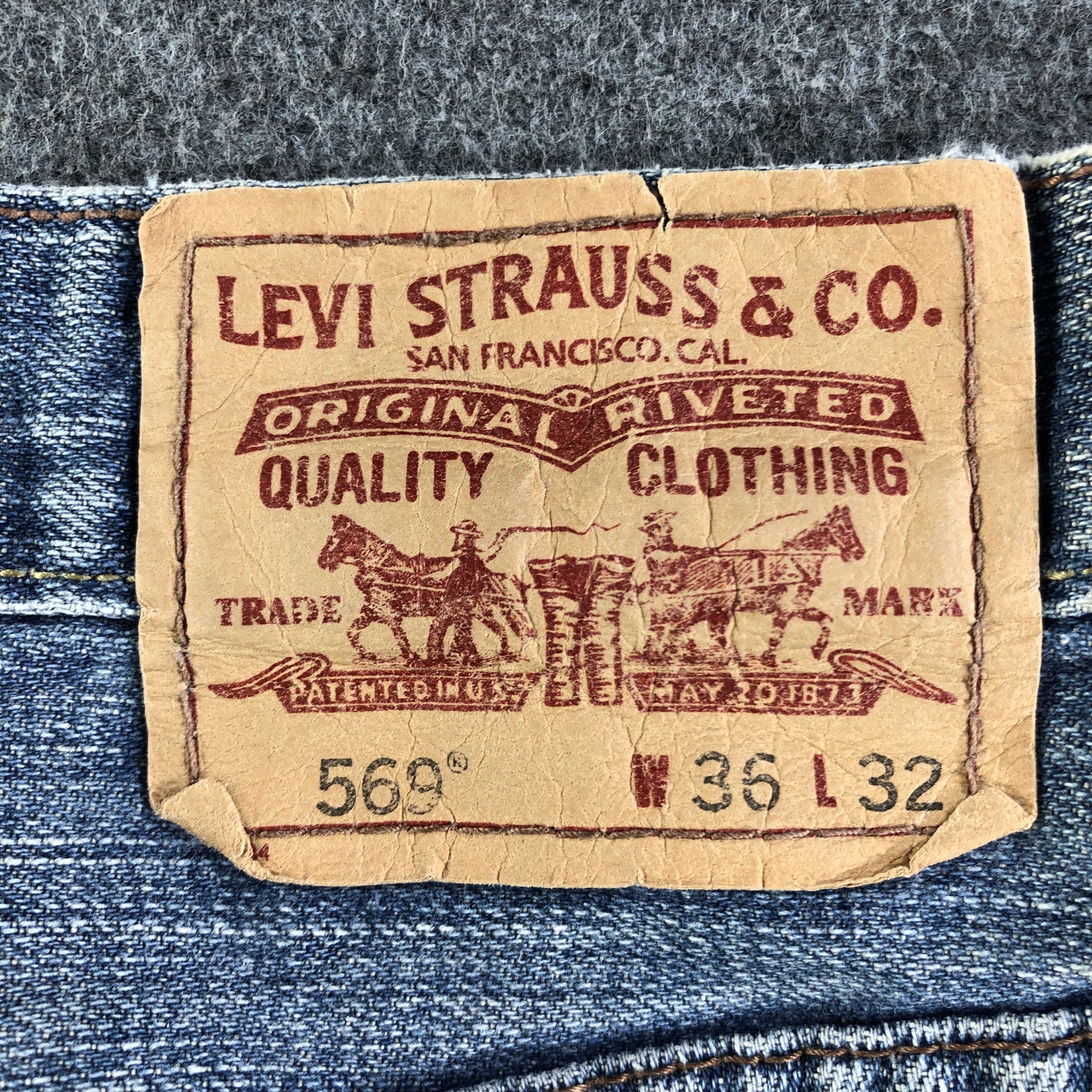 Levi's Vintage Blue Wash Levis 569 Jeans-J3144 Size US 38 / EU 54 - 5 Thumbnail
