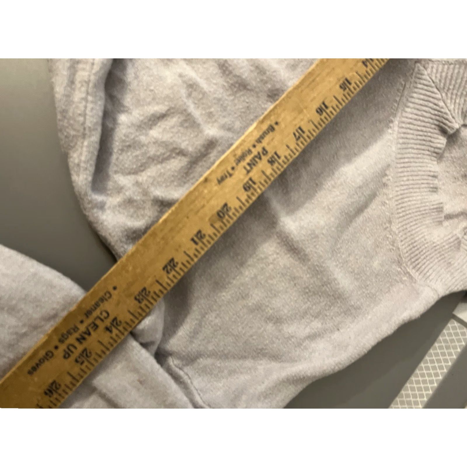 Vintage Philosophy Womens XL Gray Viscose SOFT Long Slv V-Neck Pullover Sweater Shirt Size XL / US 12-14 / IT 48-50 - 5 Thumbnail