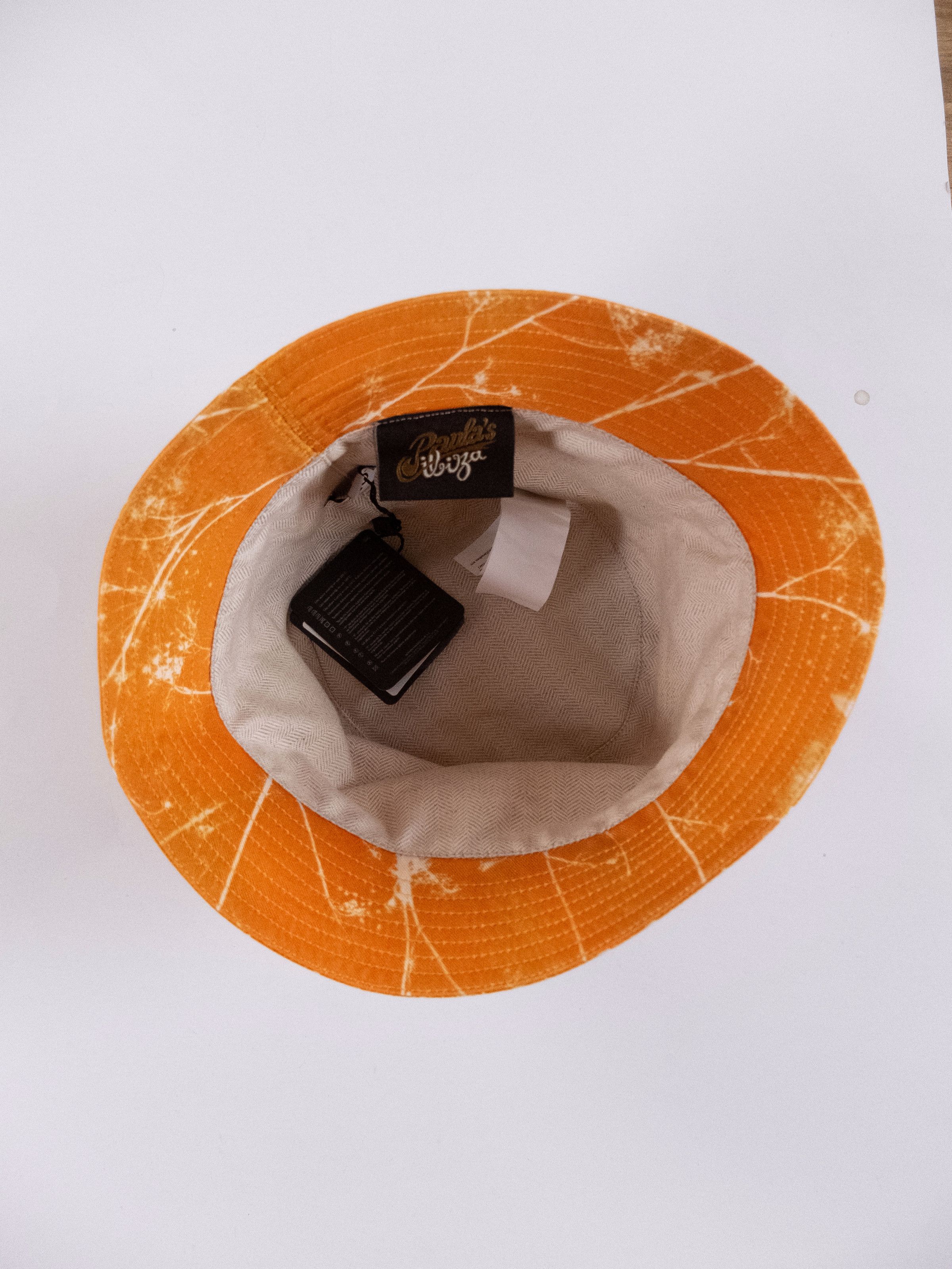 Loewe LOEWE Paula's Ibiza orange fennel print bucket hat authentic Size ONE SIZE - 6 Thumbnail