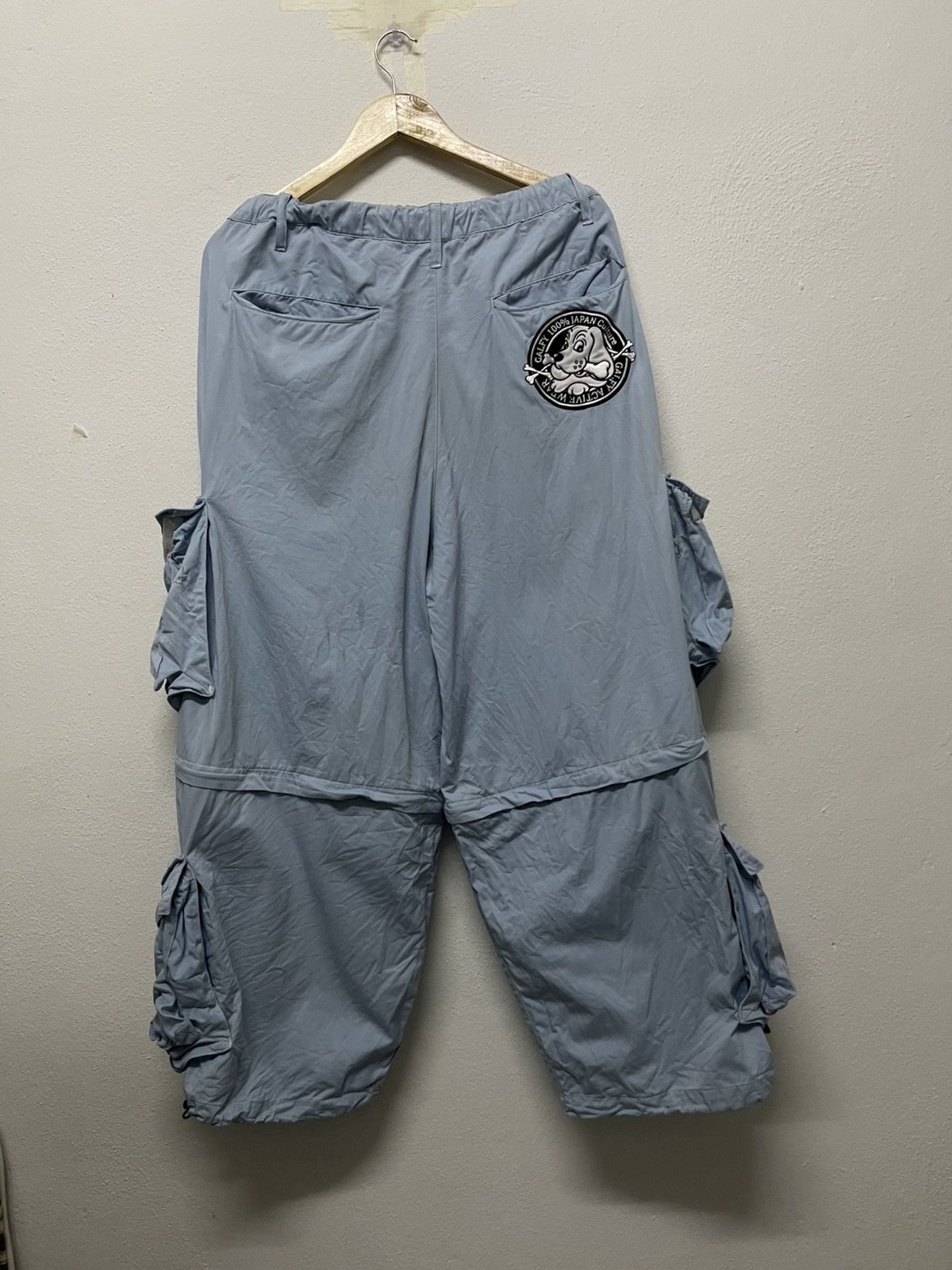 Vintage 90s GALFY CRUTCH PARACHUTE BAGGY CARGO PANT Size US 33 - 2 Thumbnail