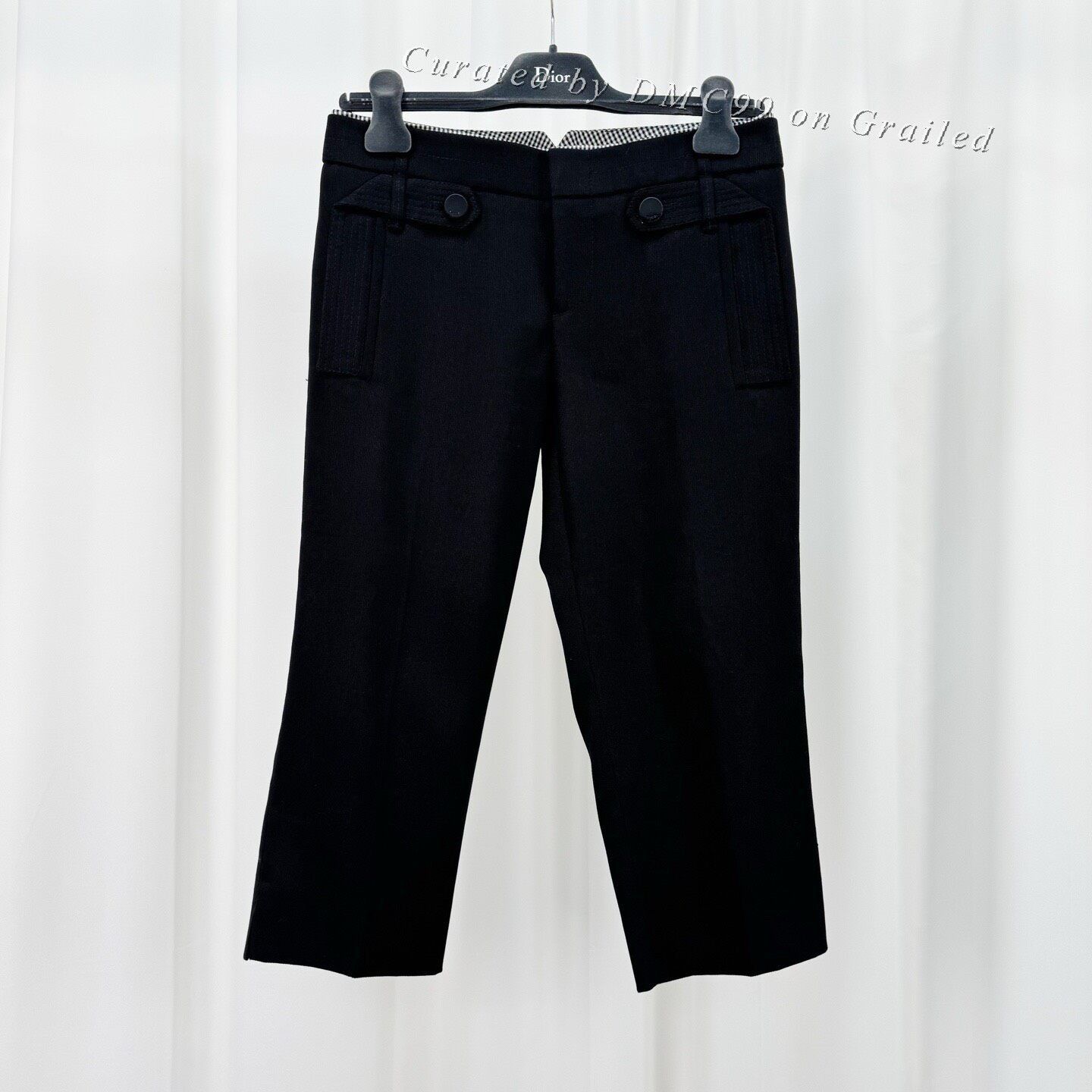 Gucci Gucci Black Checkered Patchwork Cropped Pants Size 38" / US 16 / IT 52 - 1 Thumbnail