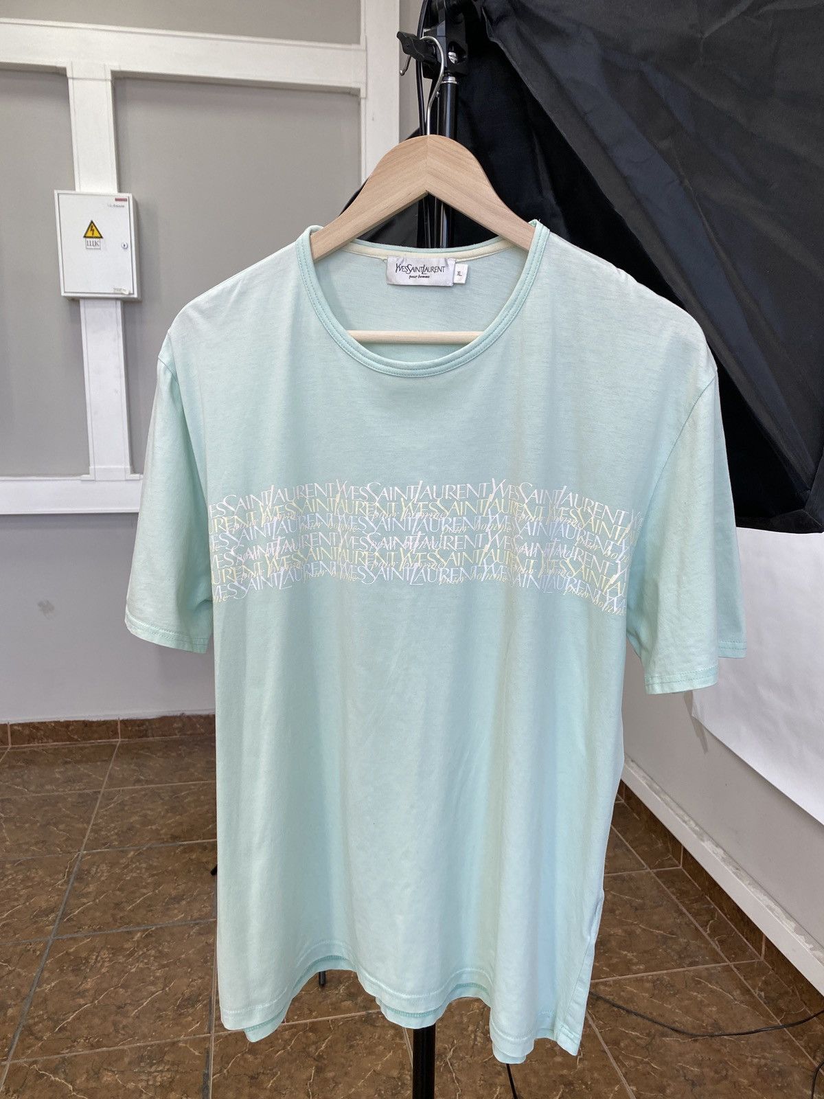Vintage × Yves Saint Laurent Vintage 90s Yves Saint Laurent YSL T-Shirt Rare Retro Y2K Size US XL / EU 56 / 4 - 1 Thumbnail