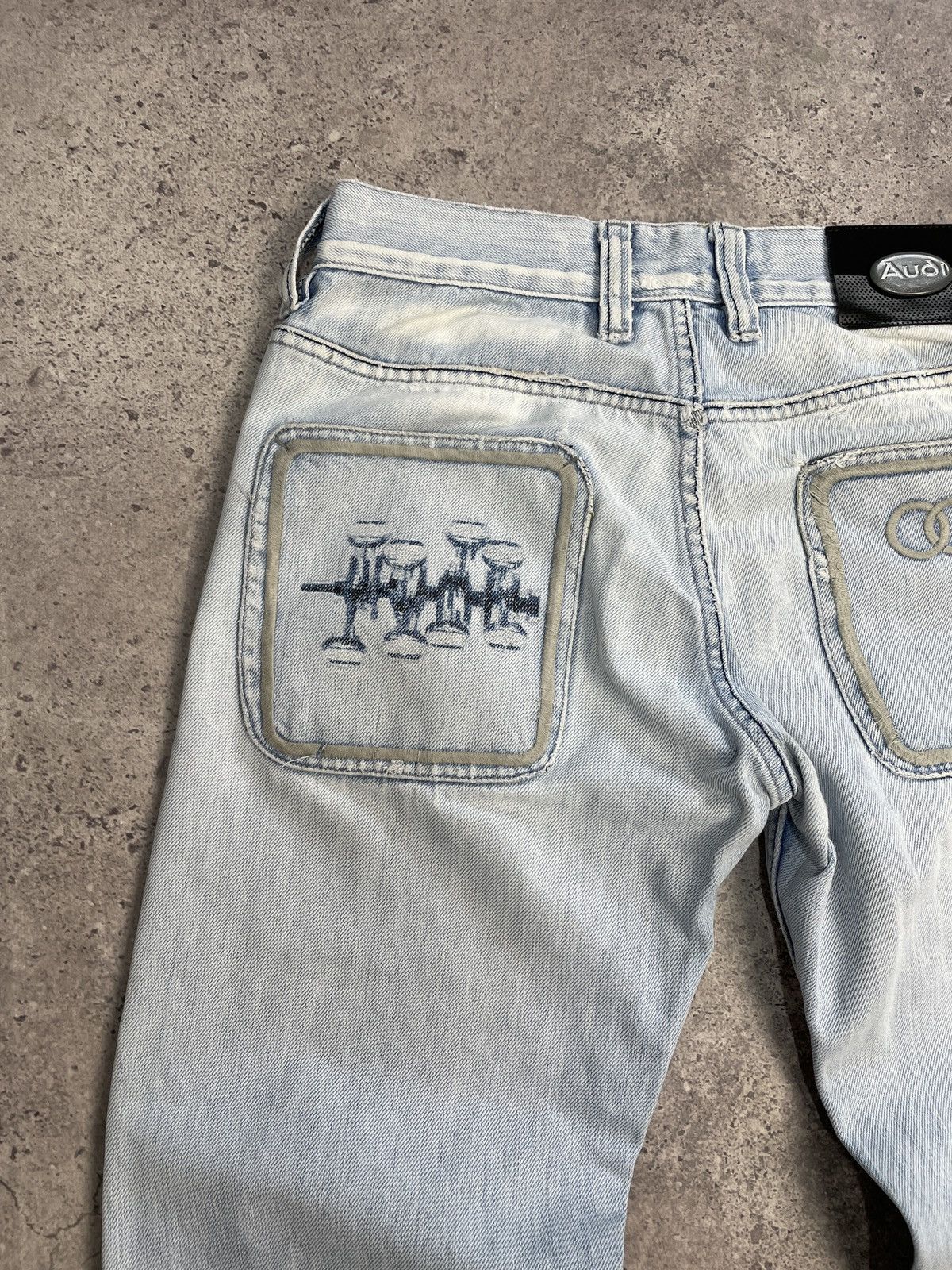 Vintage Y2K Baggy Audi Racing Jeans