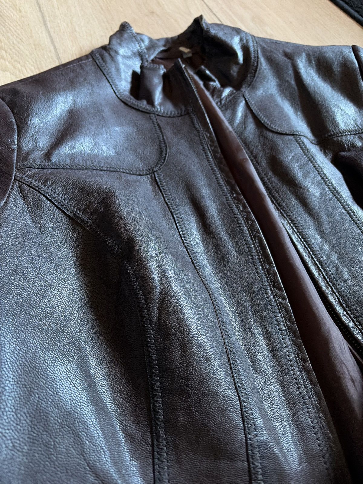 Vintage vintage japanese leather jacket Size US S / EU 44-46 / 1 - 4 Thumbnail