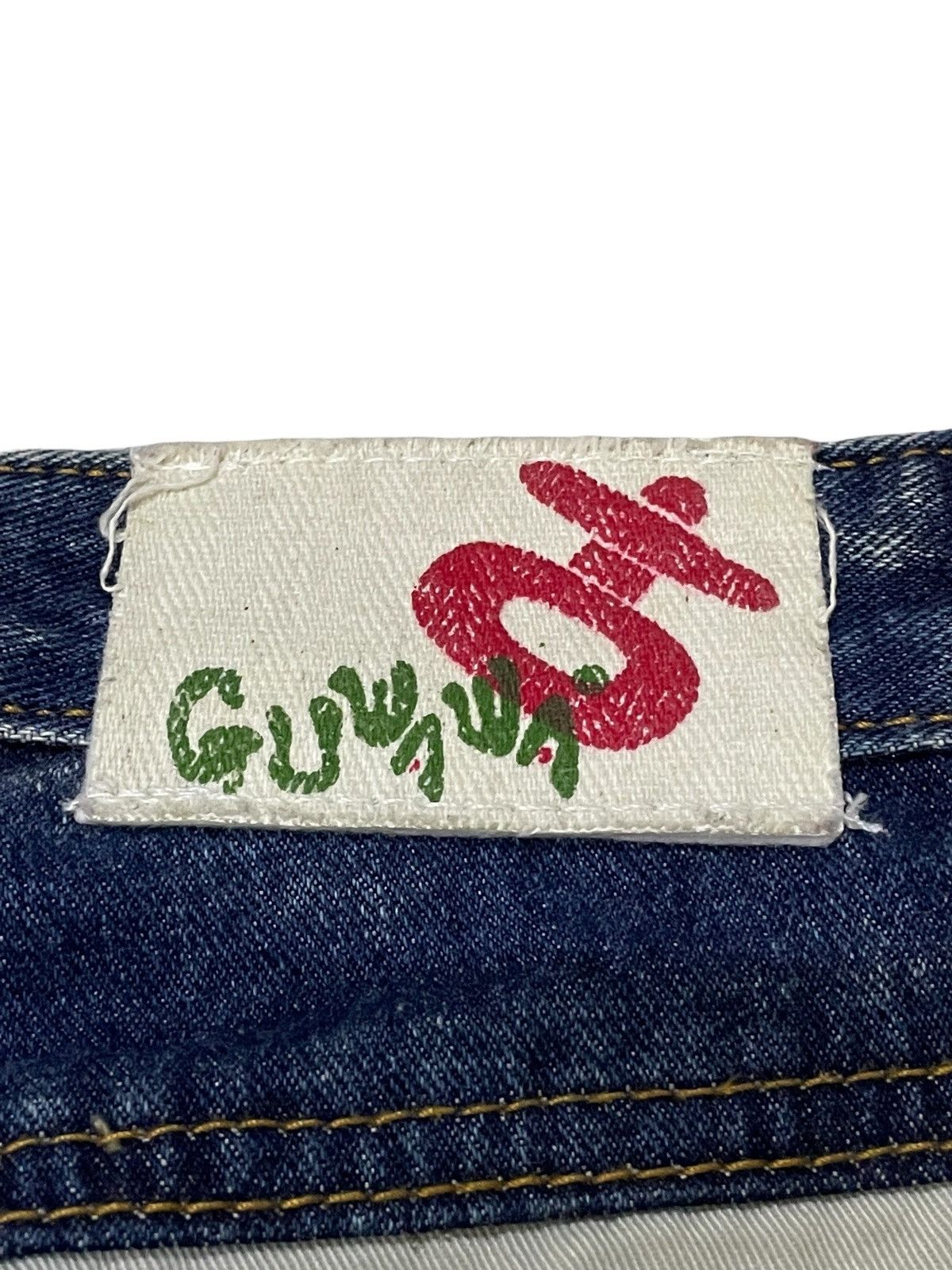 Hysteric Glamour × Japanese Brand Guwawa Japan Enzyme Wash Loose Baggy Kevlar Jeans Size US 29 - 19 Thumbnail