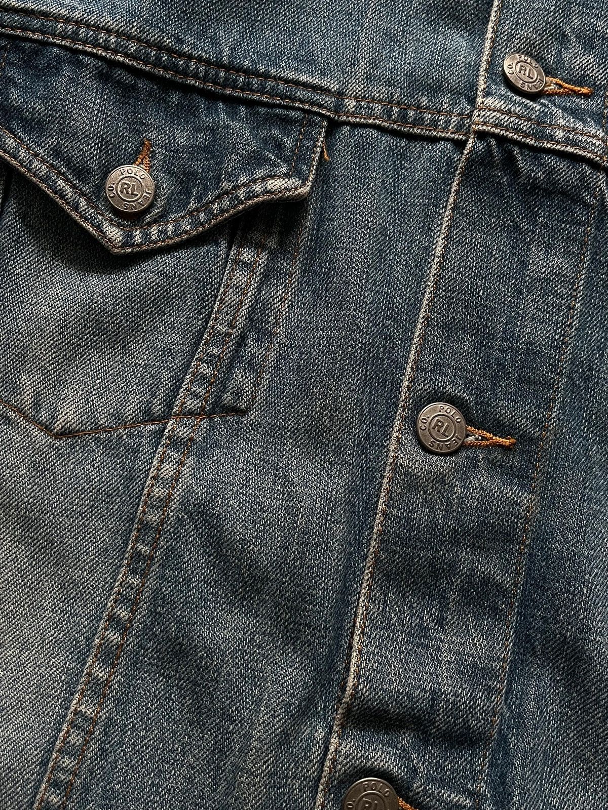 Ralph Lauren Ralph Lauren Polo Jeans Sz XL Denim Jeans Jacket 2001 Rare Size US XL / EU 56 / 4 - 3 Thumbnail