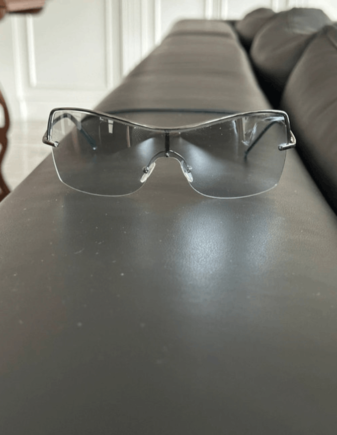 Gucci × Tom Ford × Vintage GUCCI Sunglasses Shield Rimless 90s Wrap GG2684 Size ONE SIZE - 1 Thumbnail