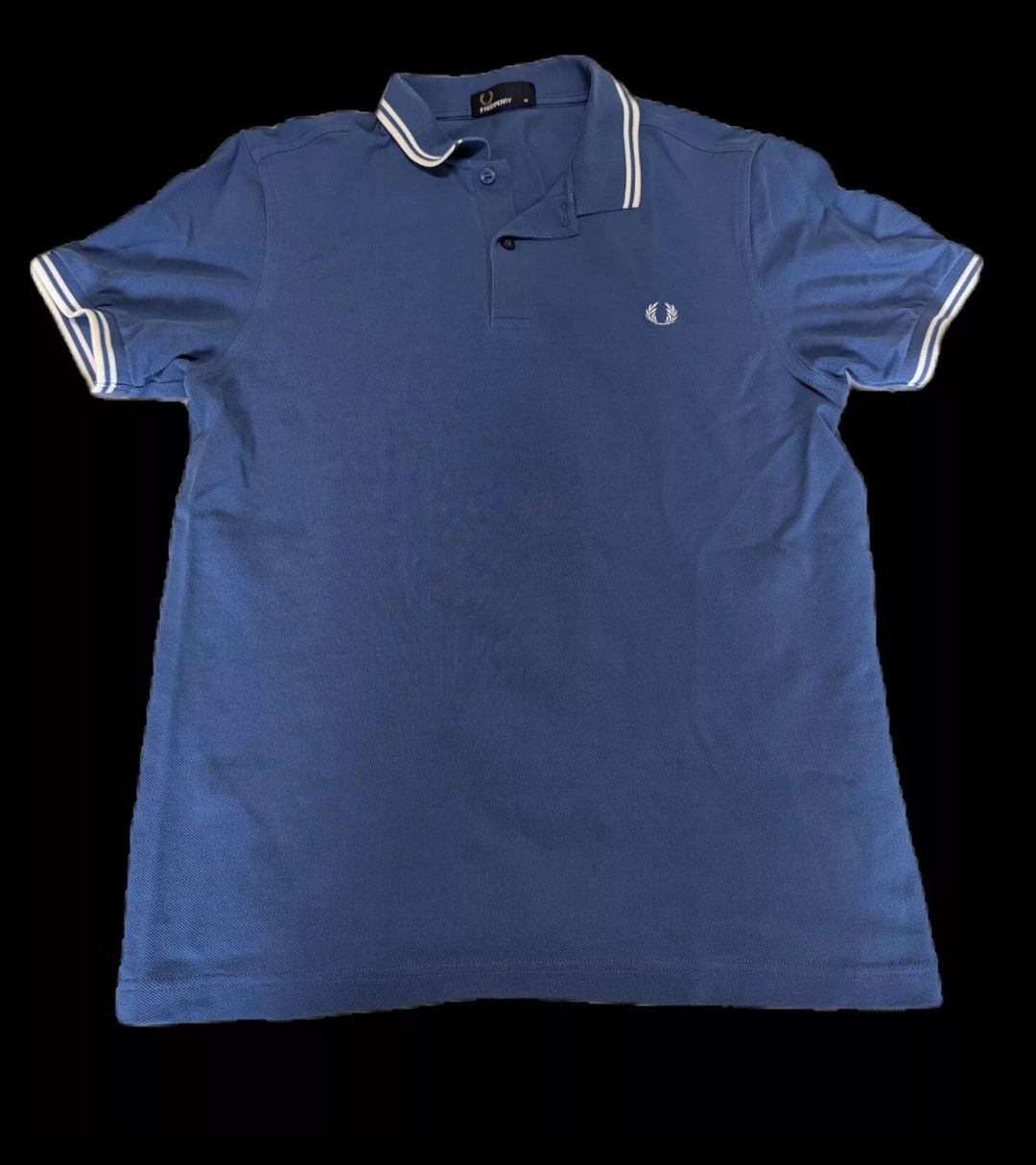 Fred Perry Fred Perry Twin Tipped Polo Medium Powder Blue Size US M / EU 48-50 / 2 - 1 Thumbnail