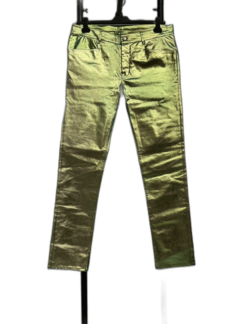 Rick Owens rick owens ro metallic long pants-2508 Size US 44 / EU 60 - 1 Thumbnail