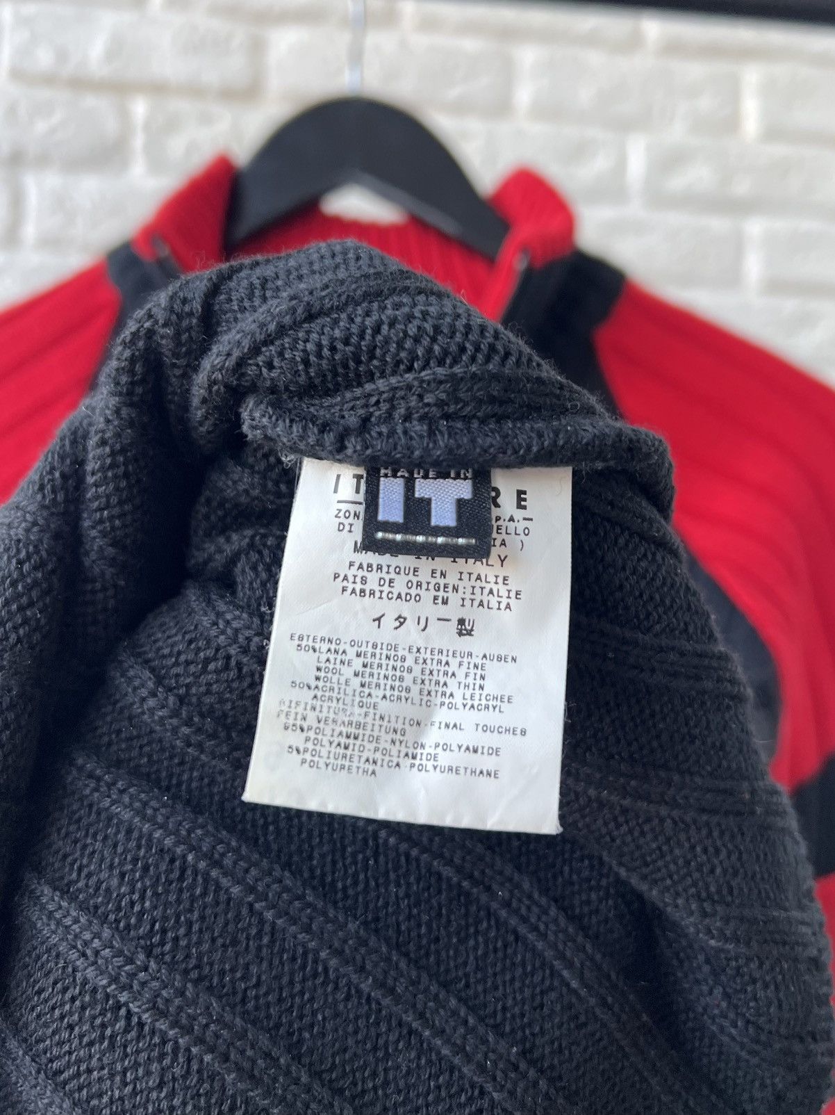 Versace Versace Logo Black Wool Knit 1/4 Zip Sweater Size XS / US 0-2 / IT 36-38 - 6 Thumbnail