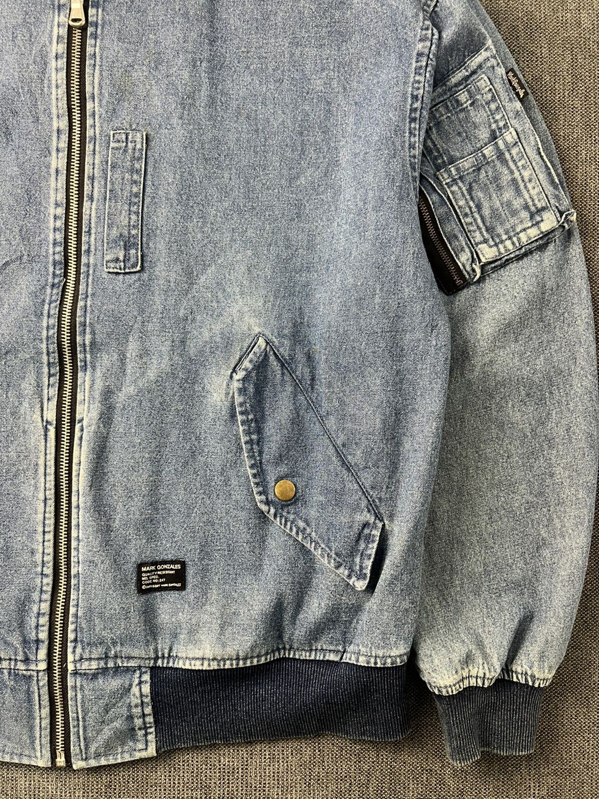Other Mark Gonzales denim bomber jacket Size US L / EU 52-54 / 3 - 3 Thumbnail