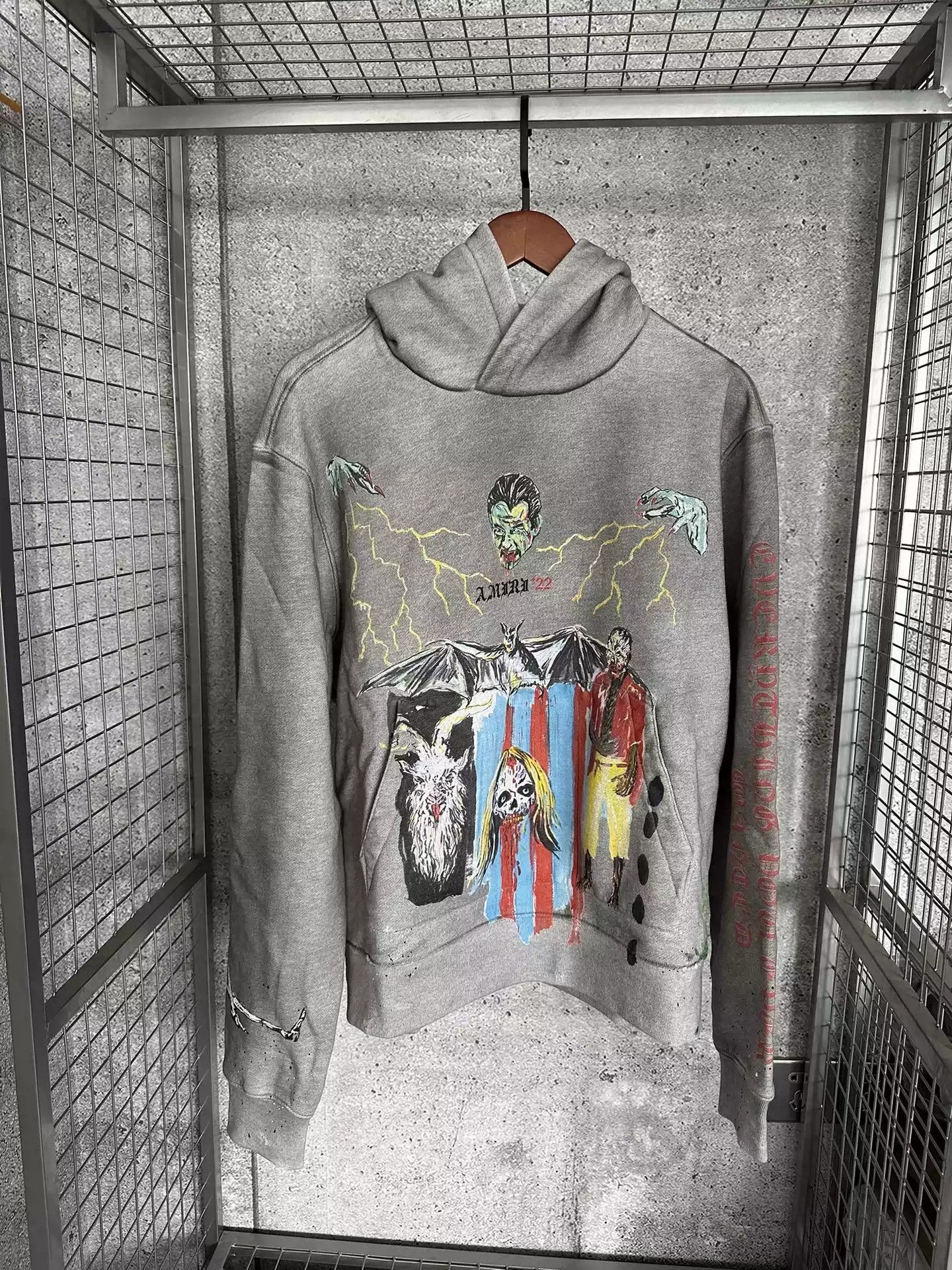 AMIRI x Wes Lang co-branded runway hoodie
