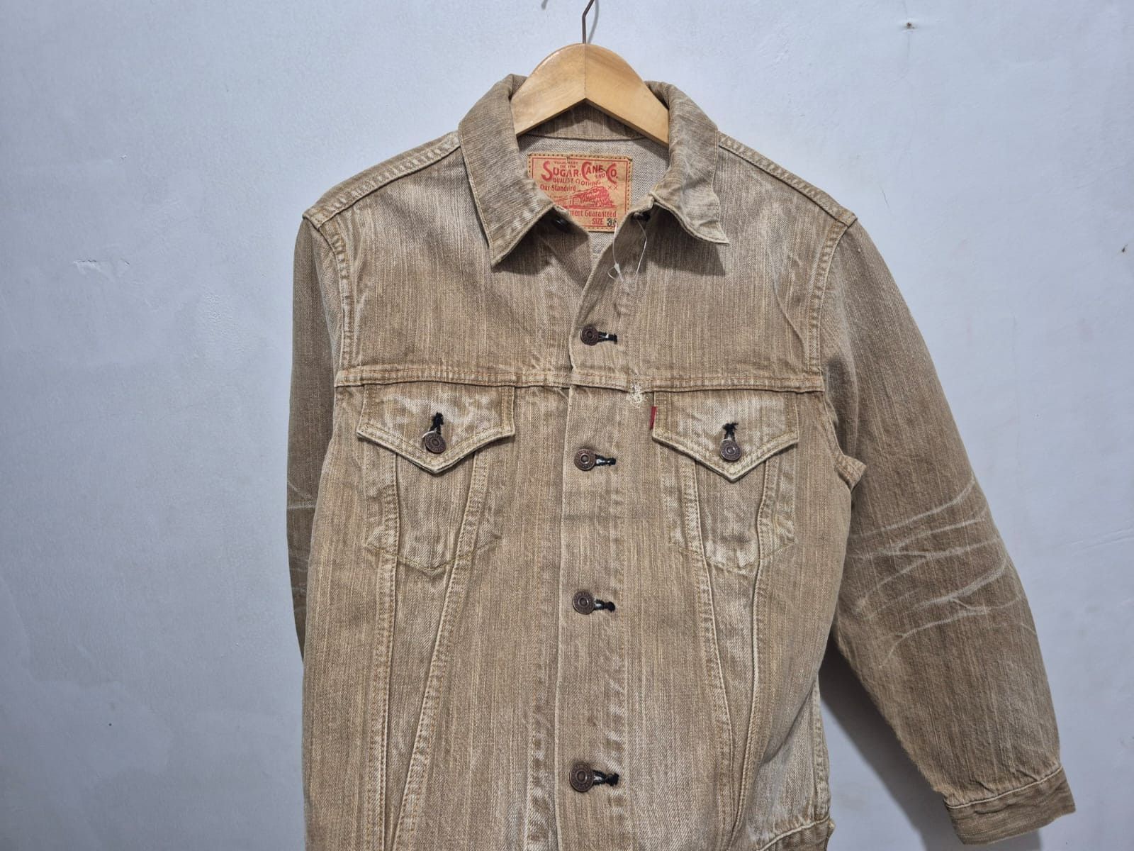 Sugar Cane Fit S to M, Sugarcane Trucker Jacket Size US M / EU 48-50 / 2 - 2 Thumbnail