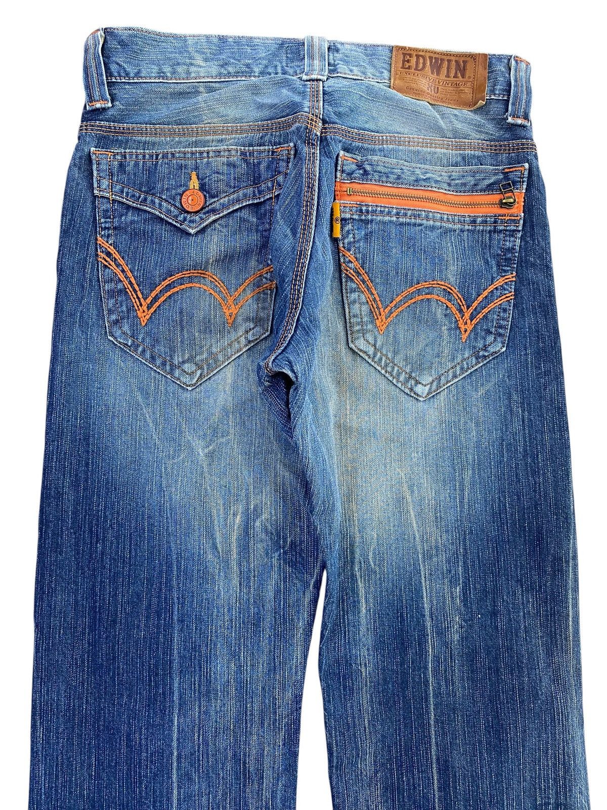 Edwin Edwin Faded Wash Whiskers Style Loose Jeans Size US 30 / EU 46 - 4 Thumbnail